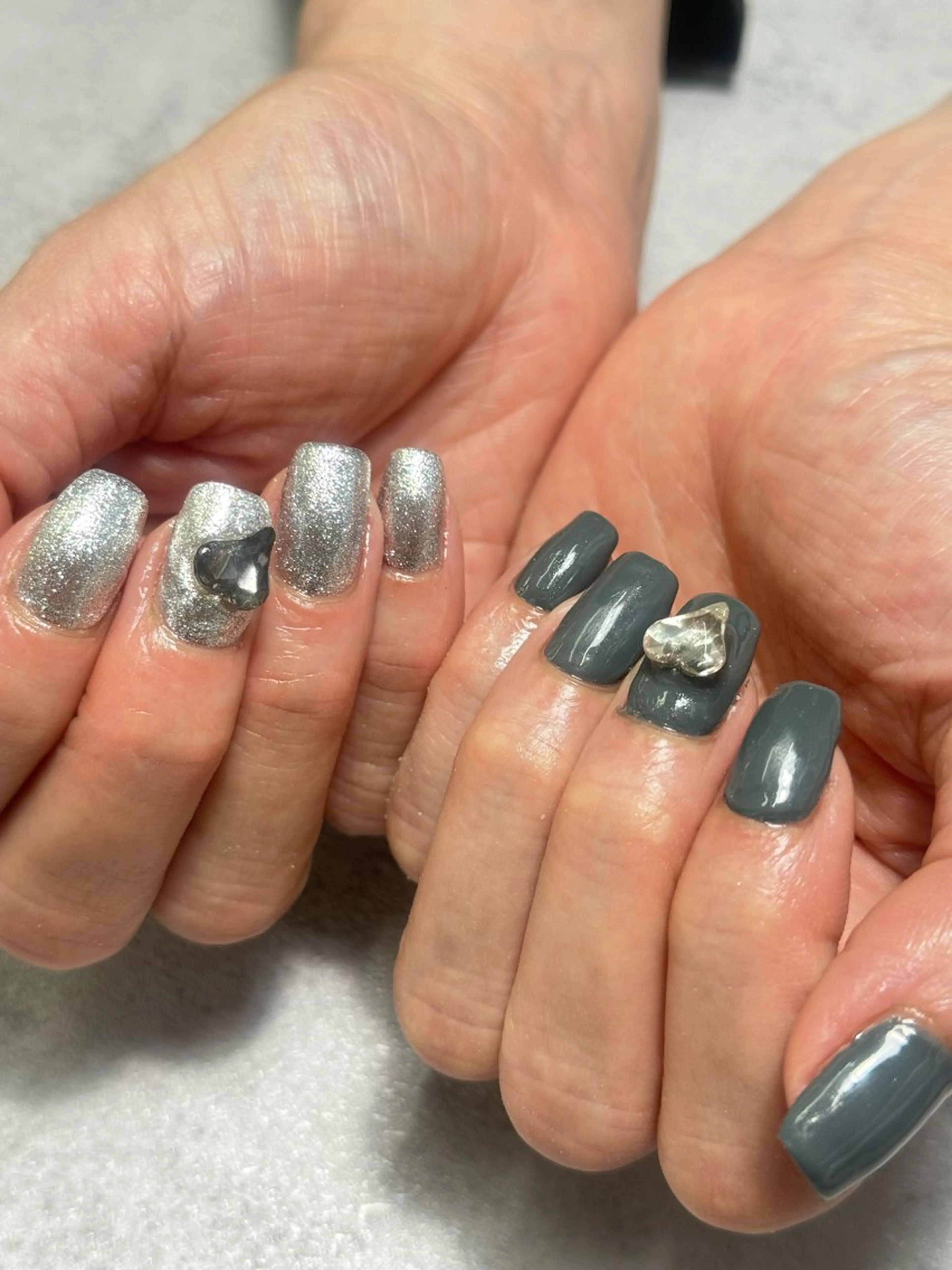 ネイル ラメ(グリッター) ハンドネイル k+1💅🏻 miyukiのネイルデザイン