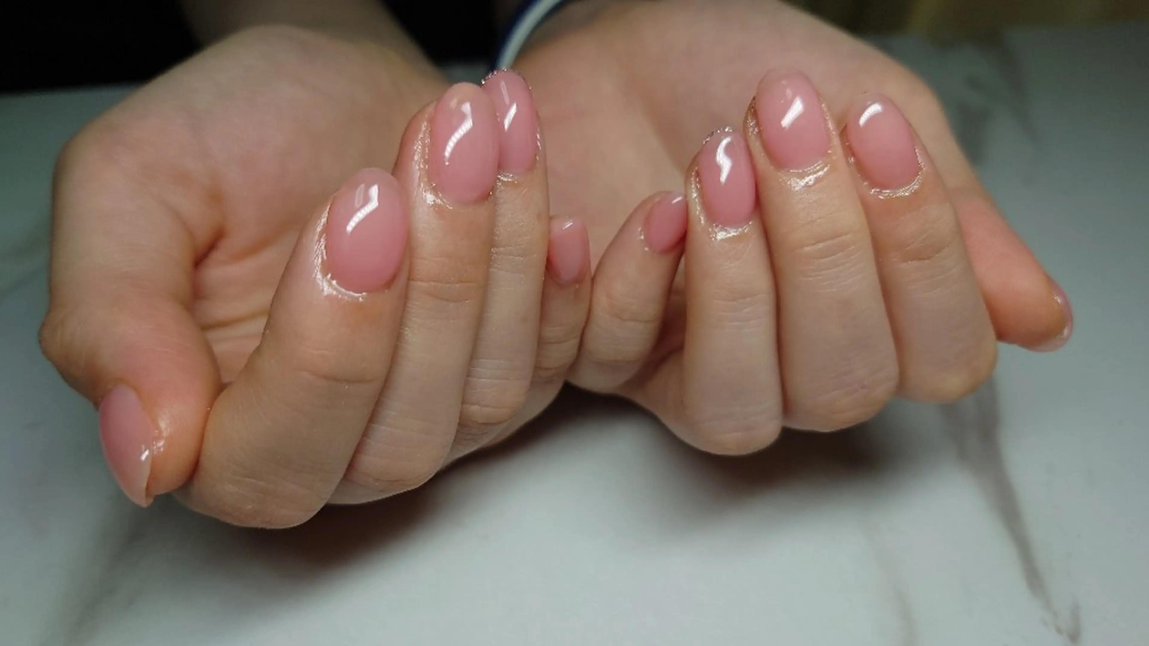 ネイル フレンチネイル ピンク ハンドネイル Nailsalon AMAのネイルデザイン