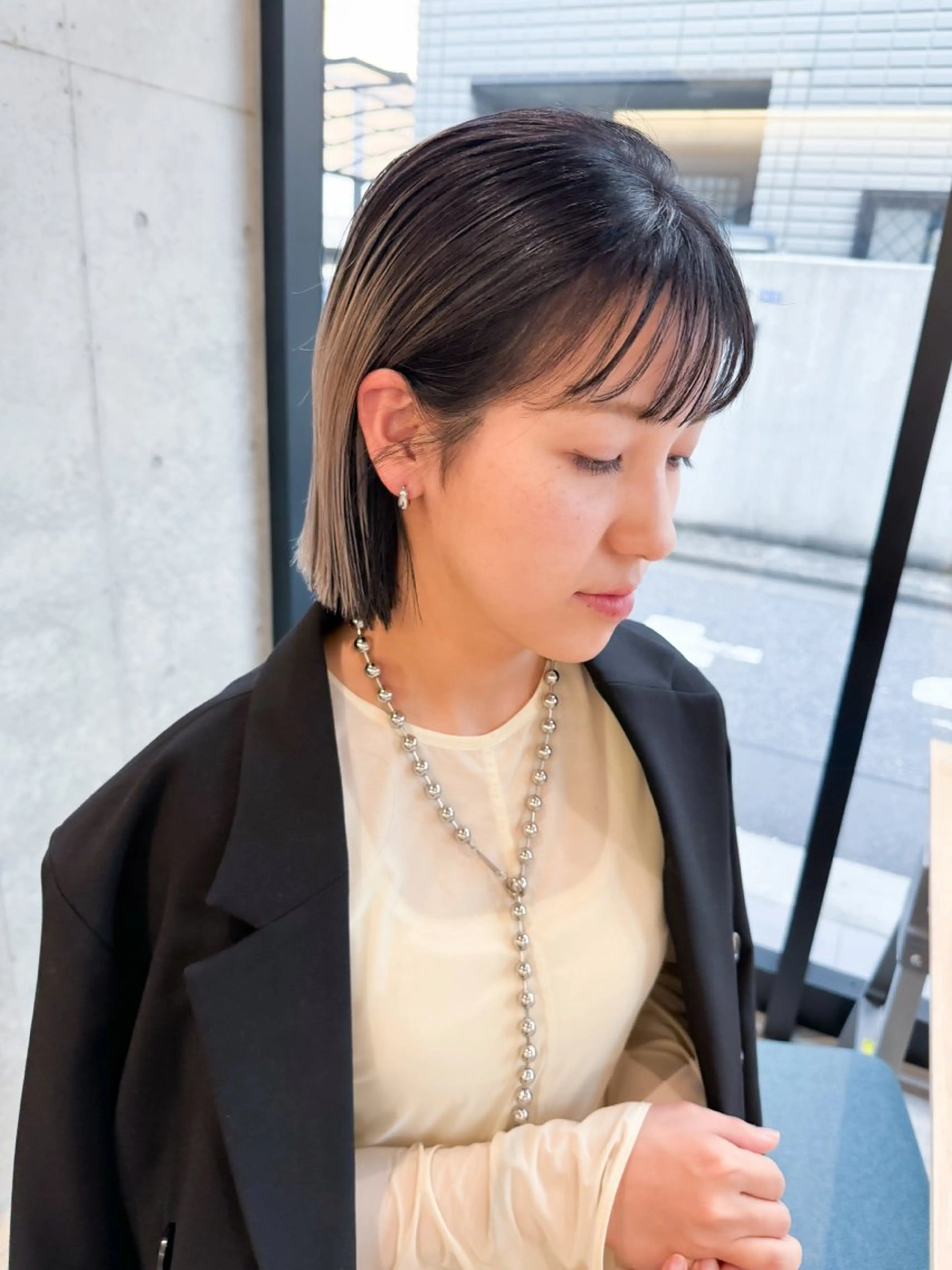 ショート カラー ヘアアレンジ カット ヘアカラー トリートメント ヘアセット ミニボブ/ブリーチ 🌈MISATOのヘアスタイル