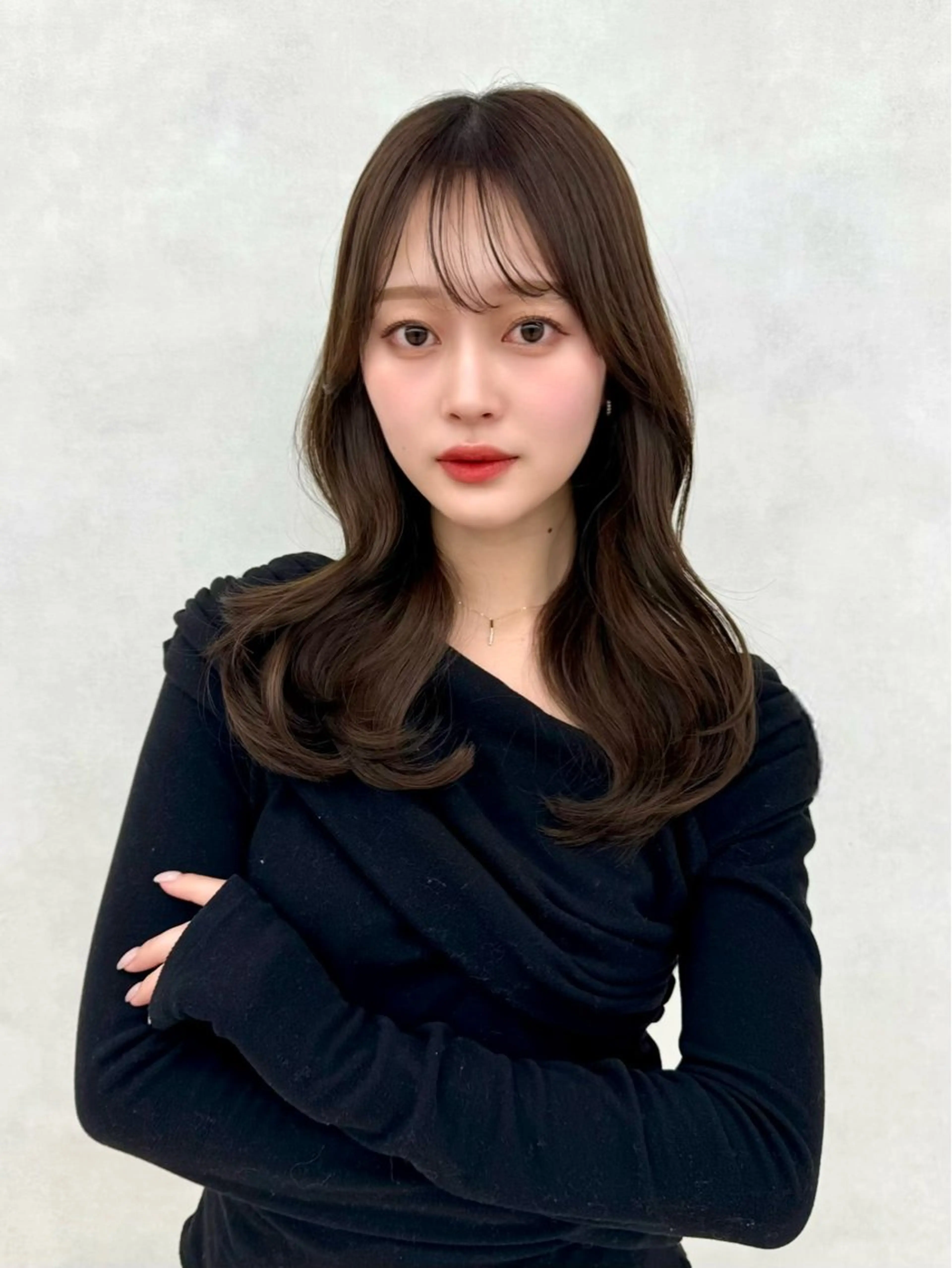 ロング 顔周り🇰🇷韓国 レイヤー/いづみ💞のヘアスタイル