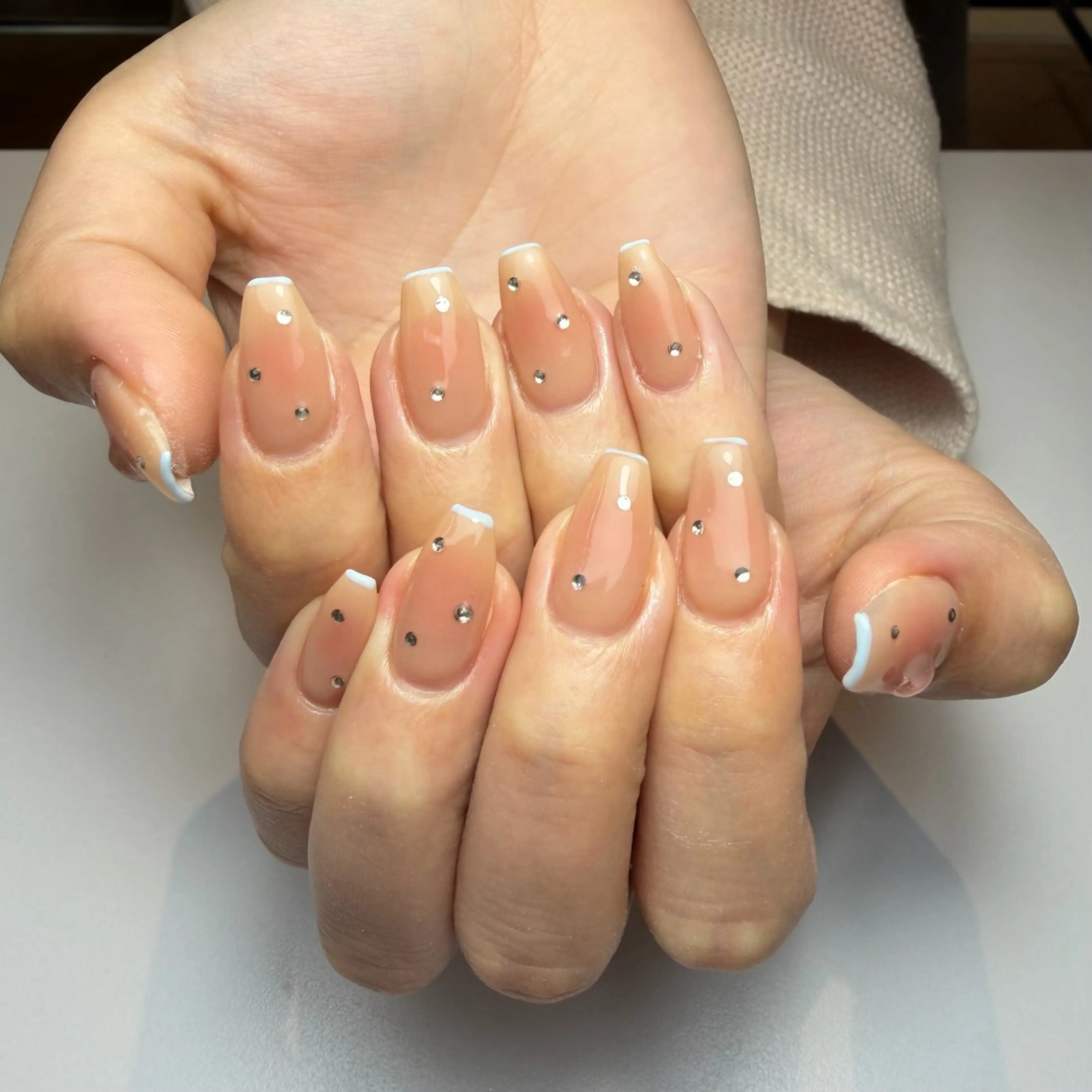 ネイル チークネイル 春ネイル ハンドネイル Ha RUのネイルデザイン