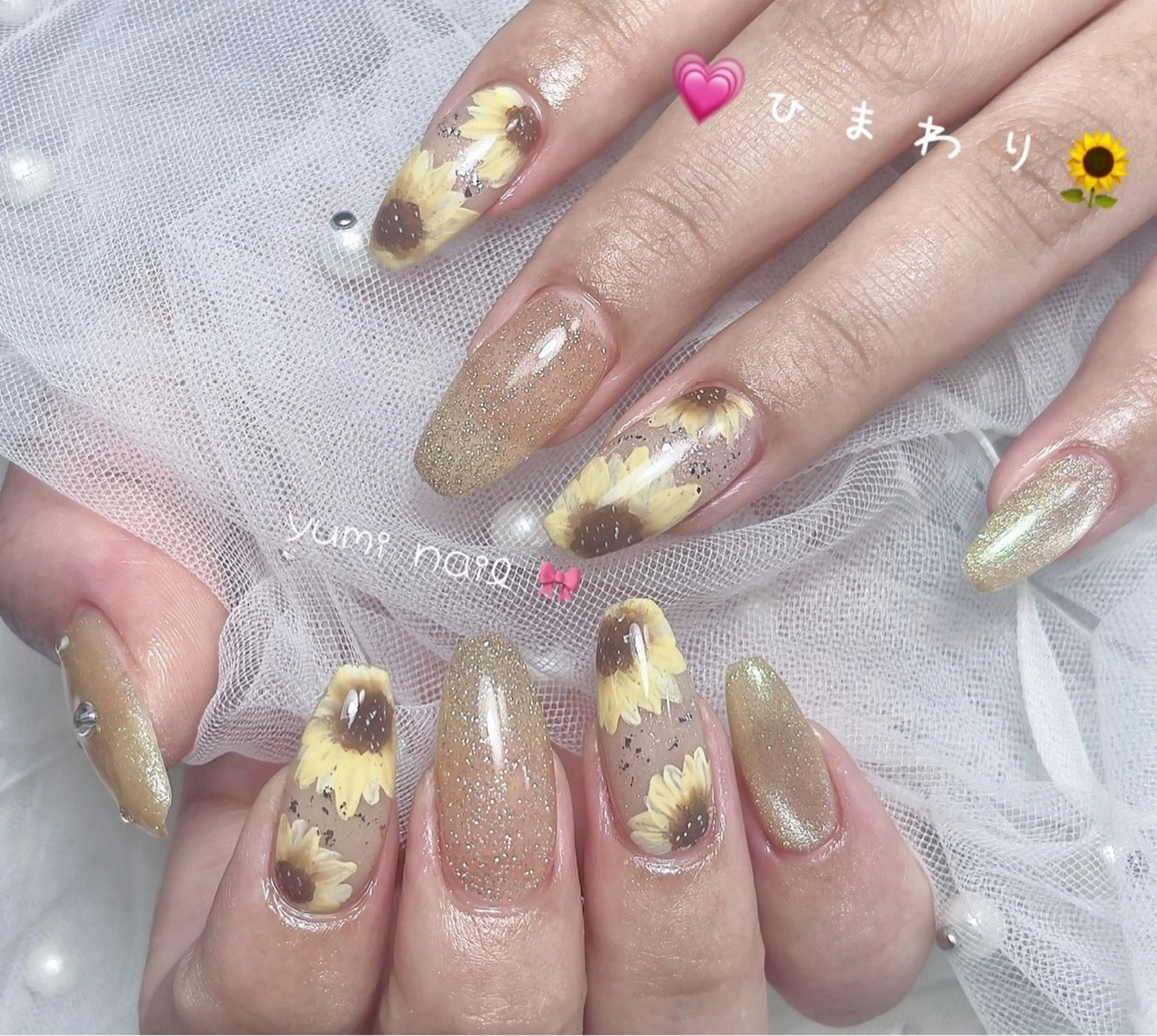 ネイル ハンドネイル 𝐲𝐮𝐦𝐢🎀 長さ出しデザイン専門のネイルデザイン