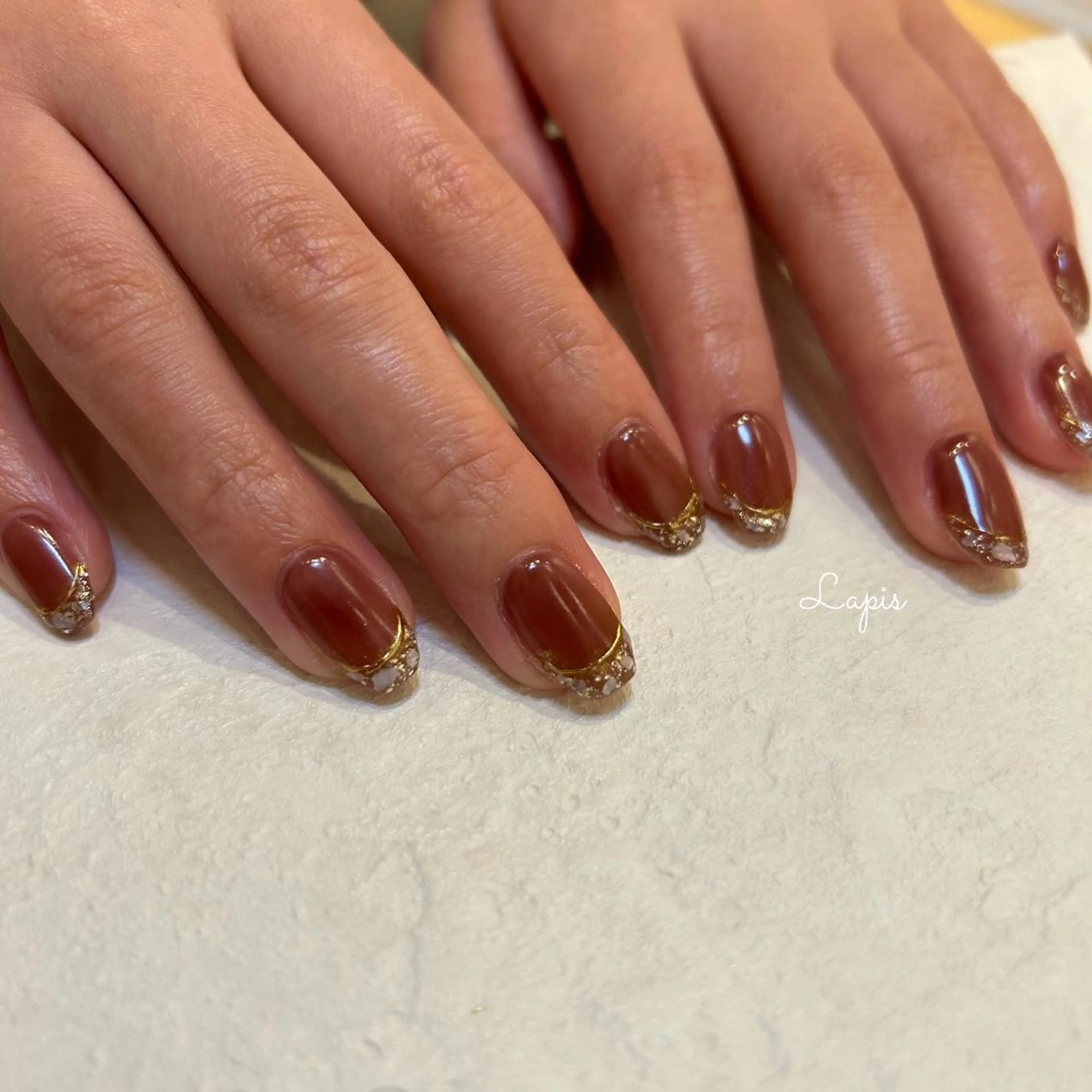 ネイル ハンドネイル Lapis *のネイルデザイン