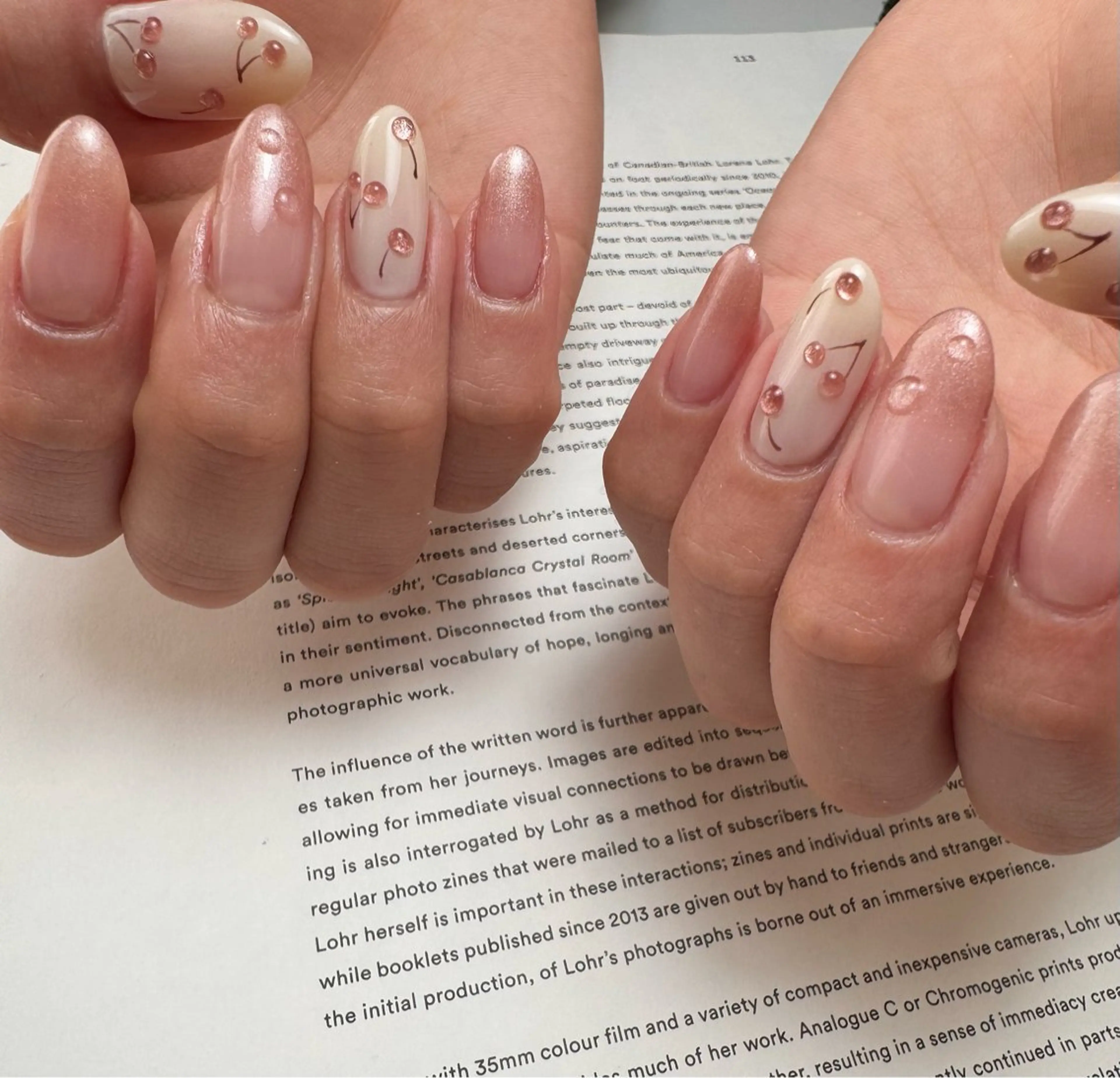 ネイル グラデーション 春ネイル ハンドネイル 白日-hakubi nail-のネイルデザイン