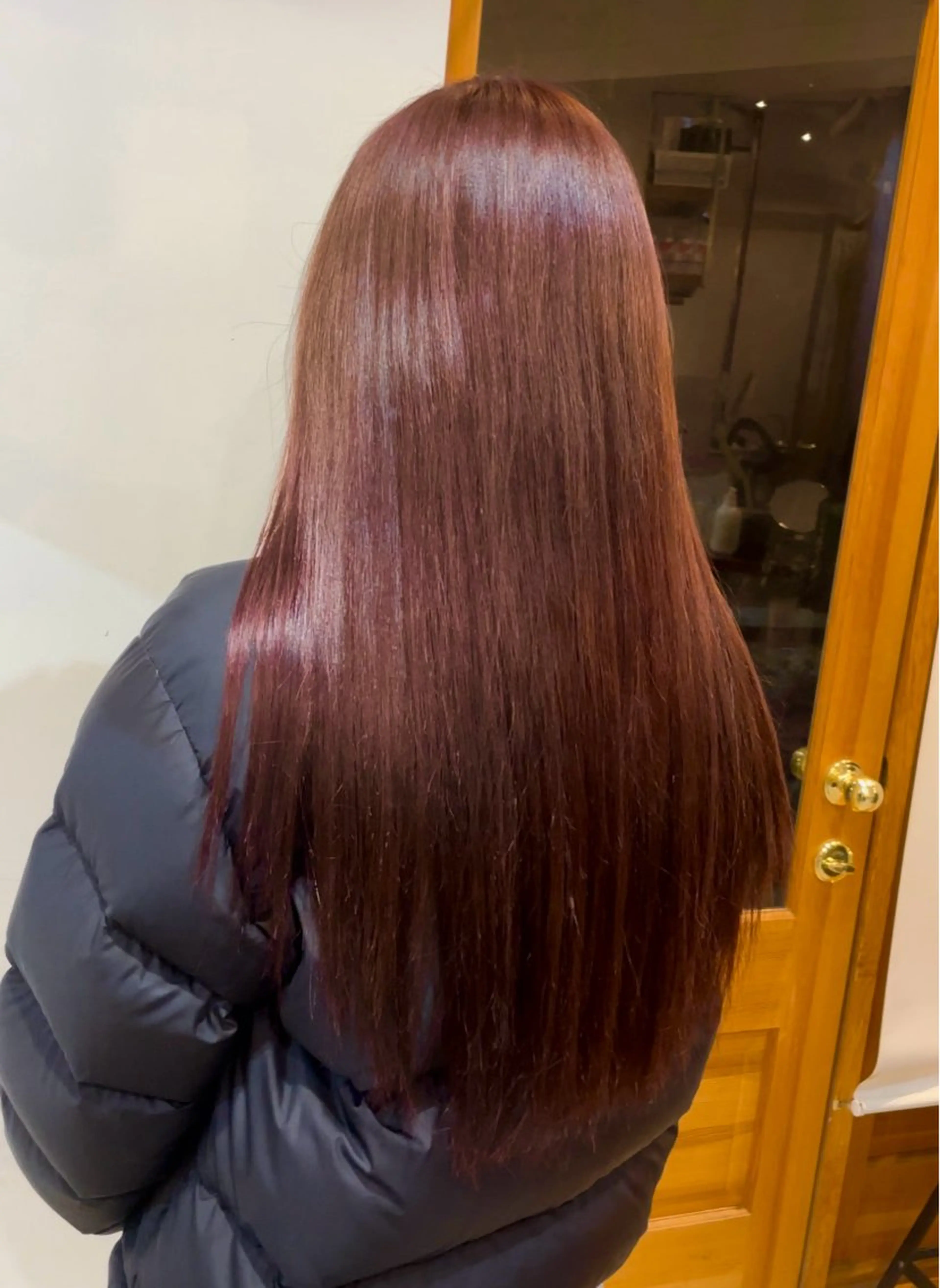 ロング ヘアカラー みやした もあのヘアスタイル