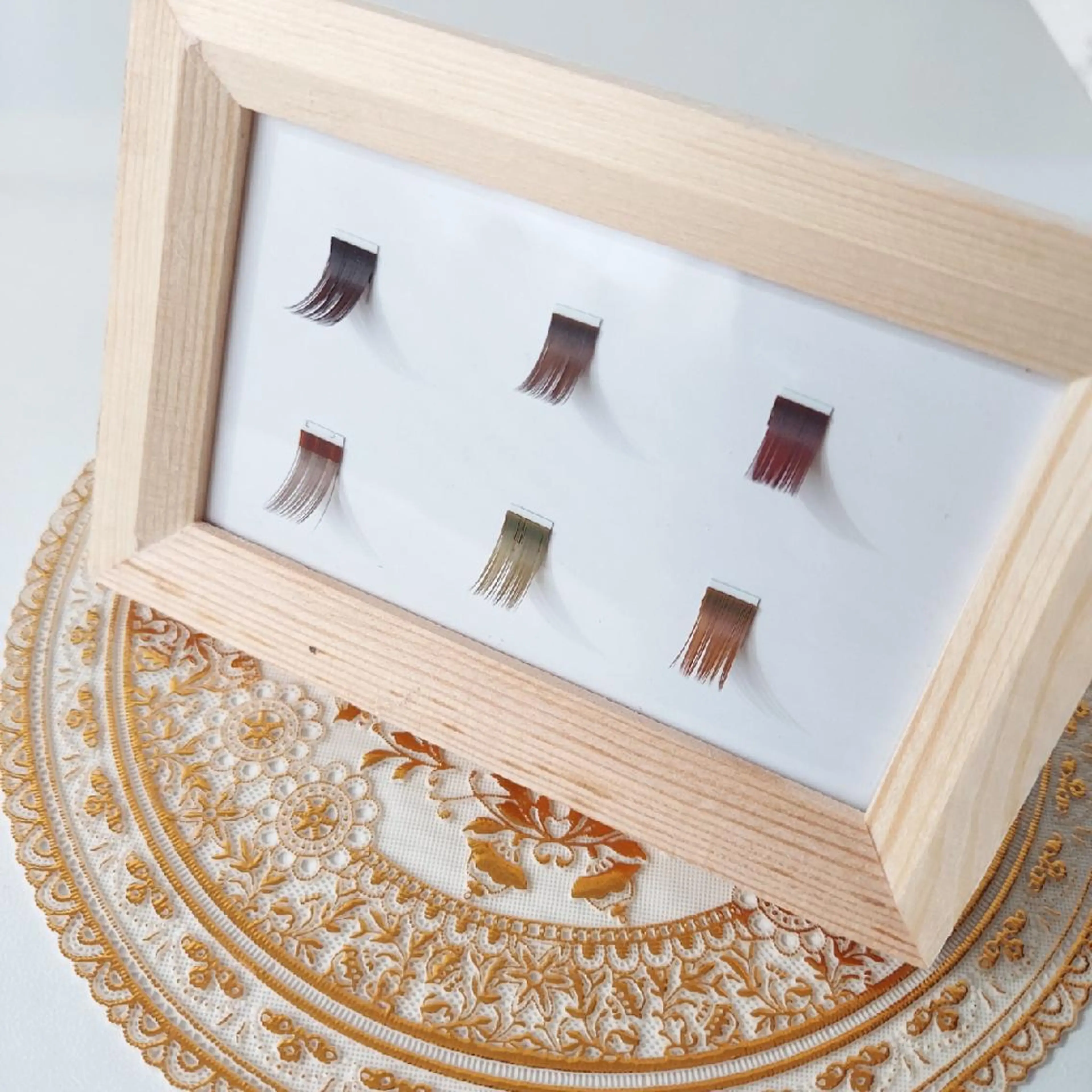 ⭐ブラウンフラットエクステ　100本の写真