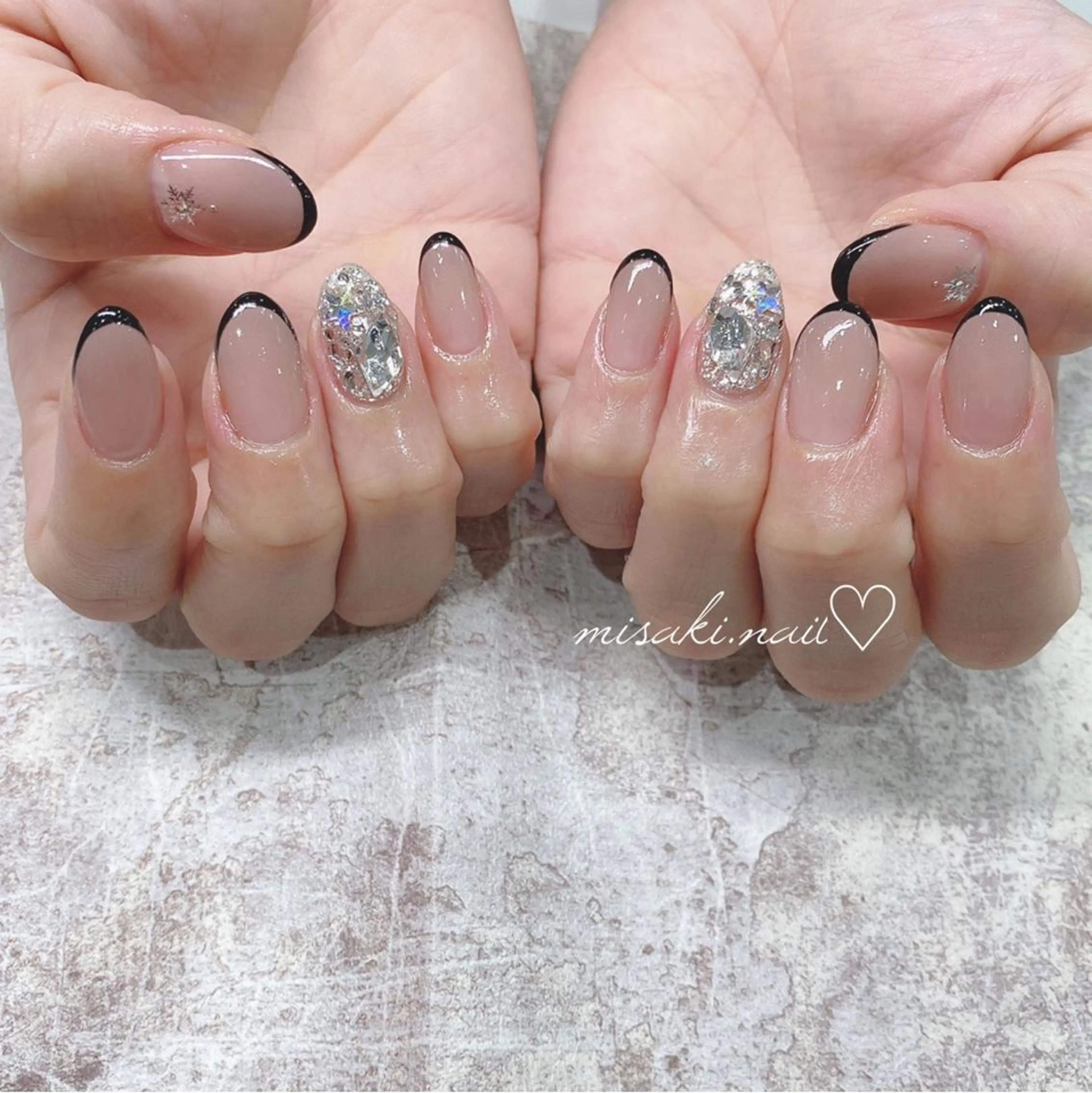 ネイル 韓国ネイル ワンホンネイル ハンドネイル nailsalon miinailsのネイルデザイン
