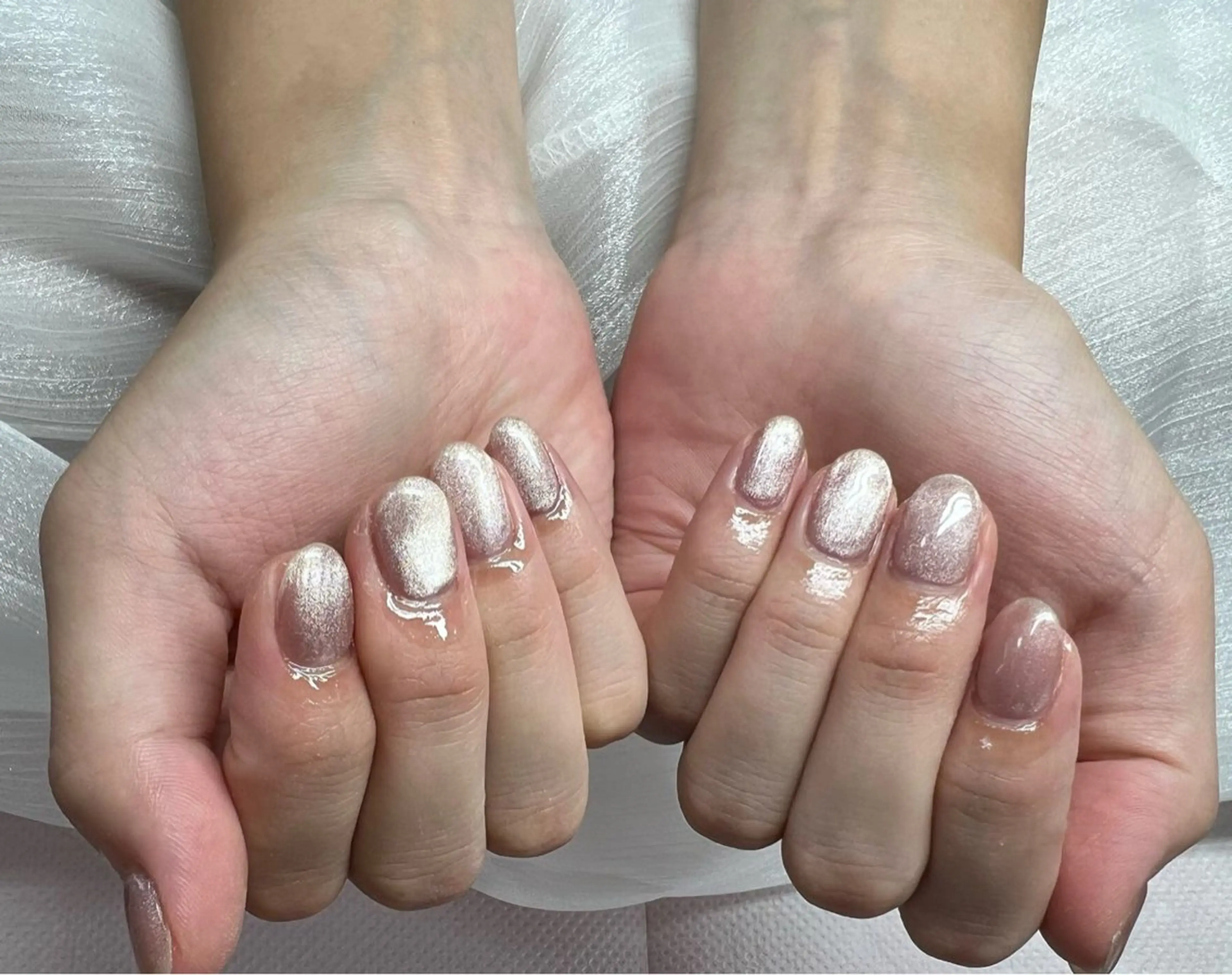 ネイル Kaka_ パラジェル、長さだしのネイルデザイン