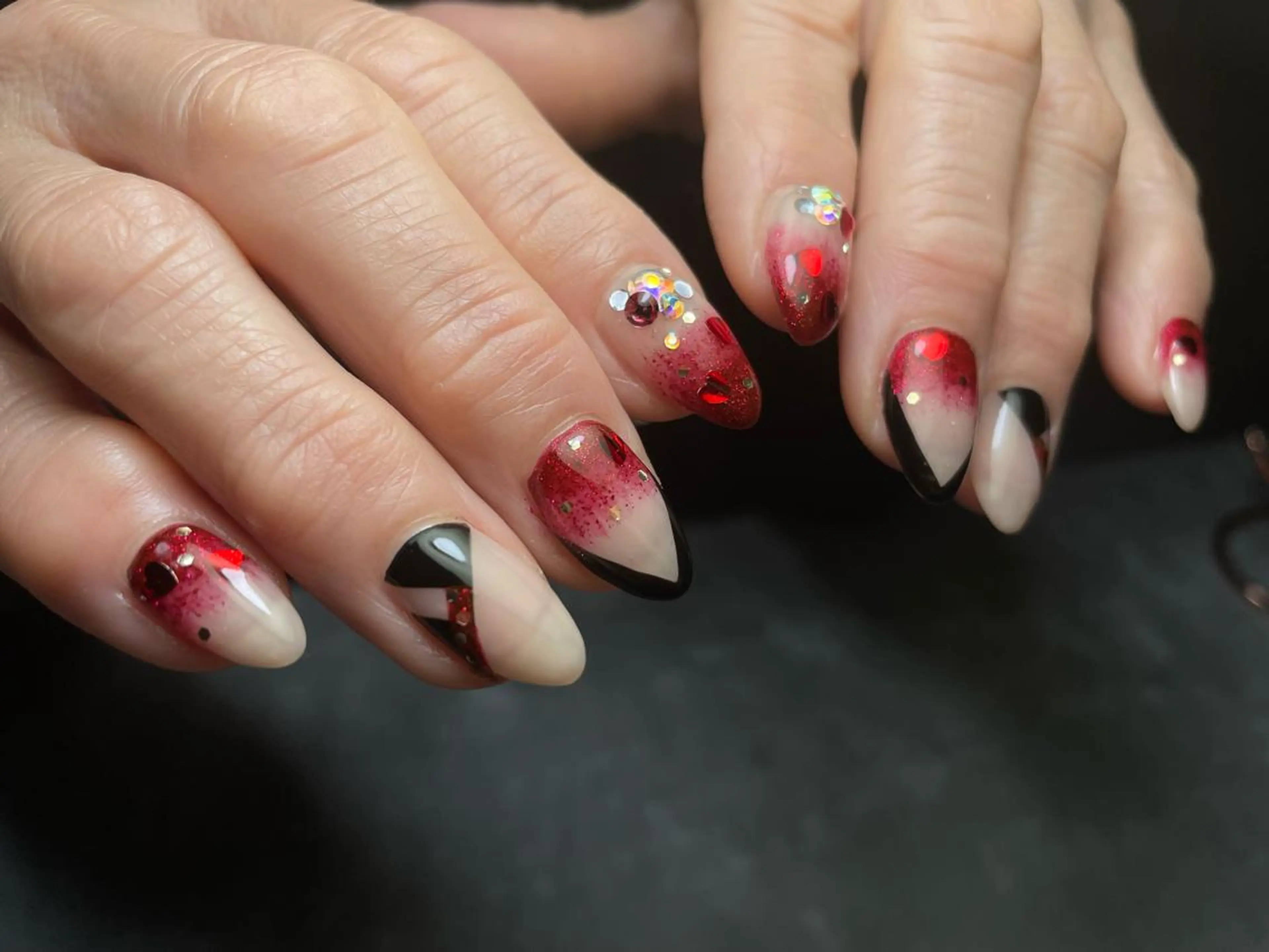 ネイル ハンドネイル Salonde nail 椿のネイルデザイン
