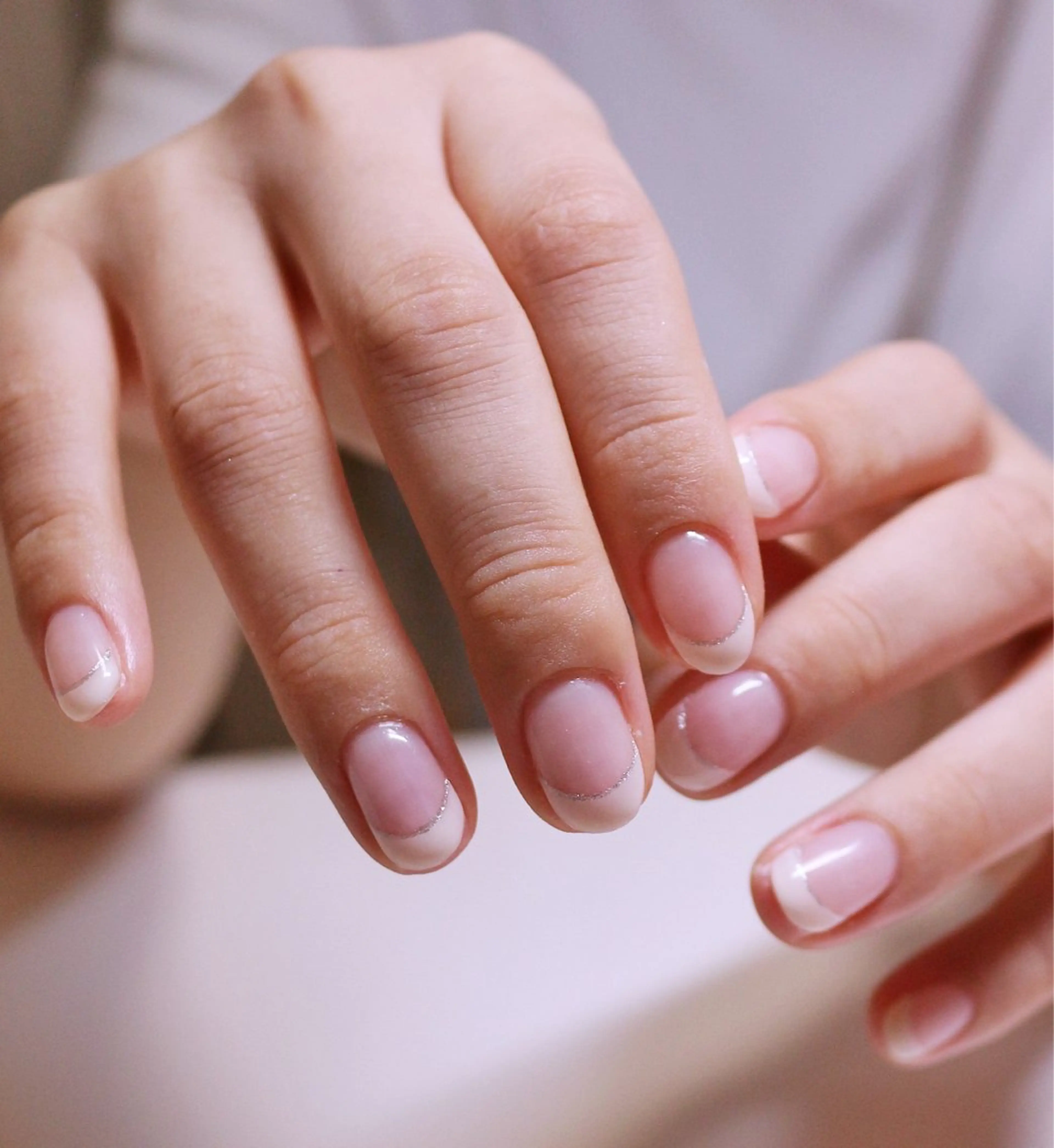 ネイル フレンチネイル オフィスネイル シンプルネイル ハンドネイル Baku Nailsのネイルデザイン