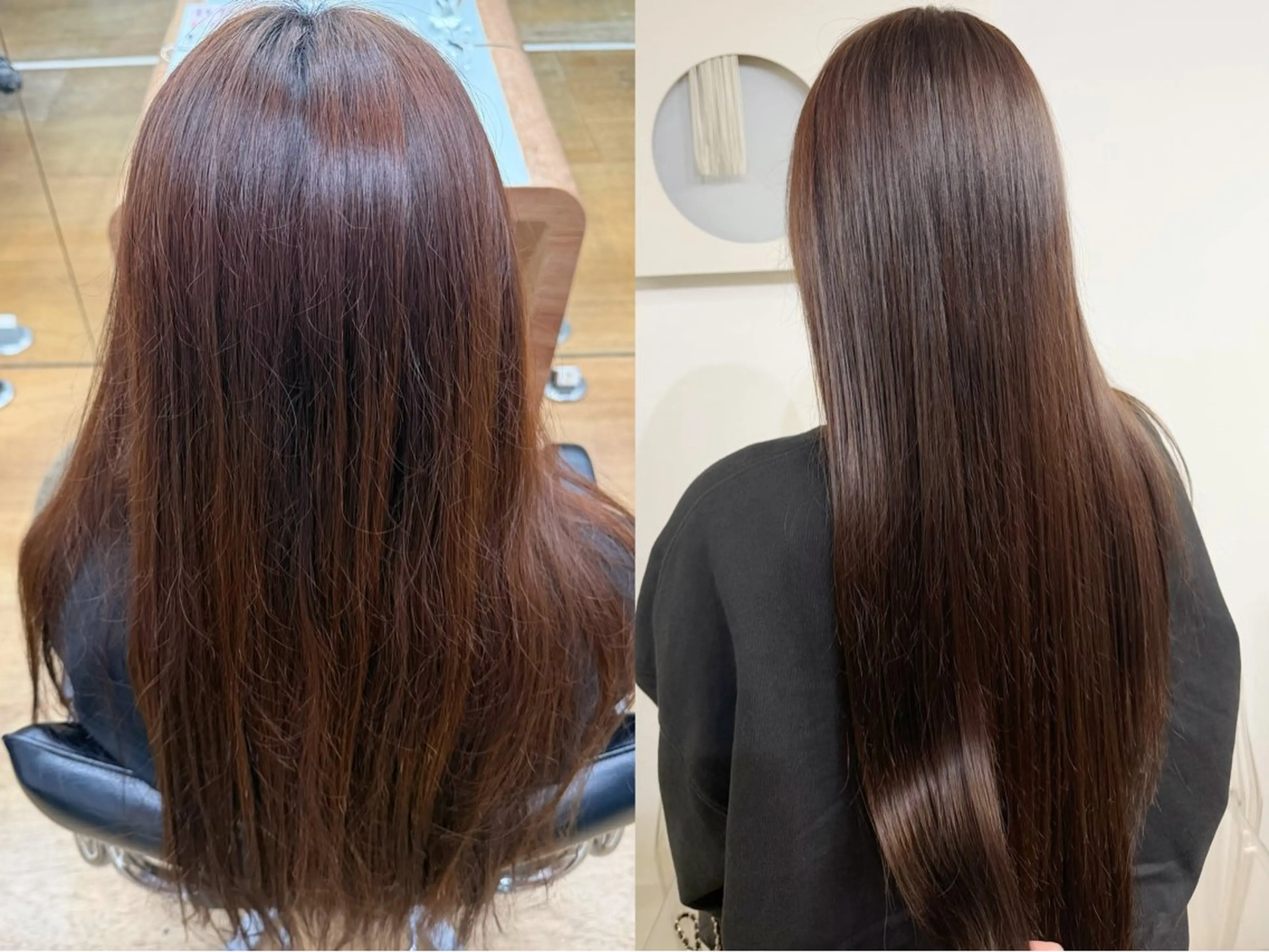 パーマ ストレートパーマ 地毛風ストレート🫧 ／艶カラー／イズミのヘアスタイル