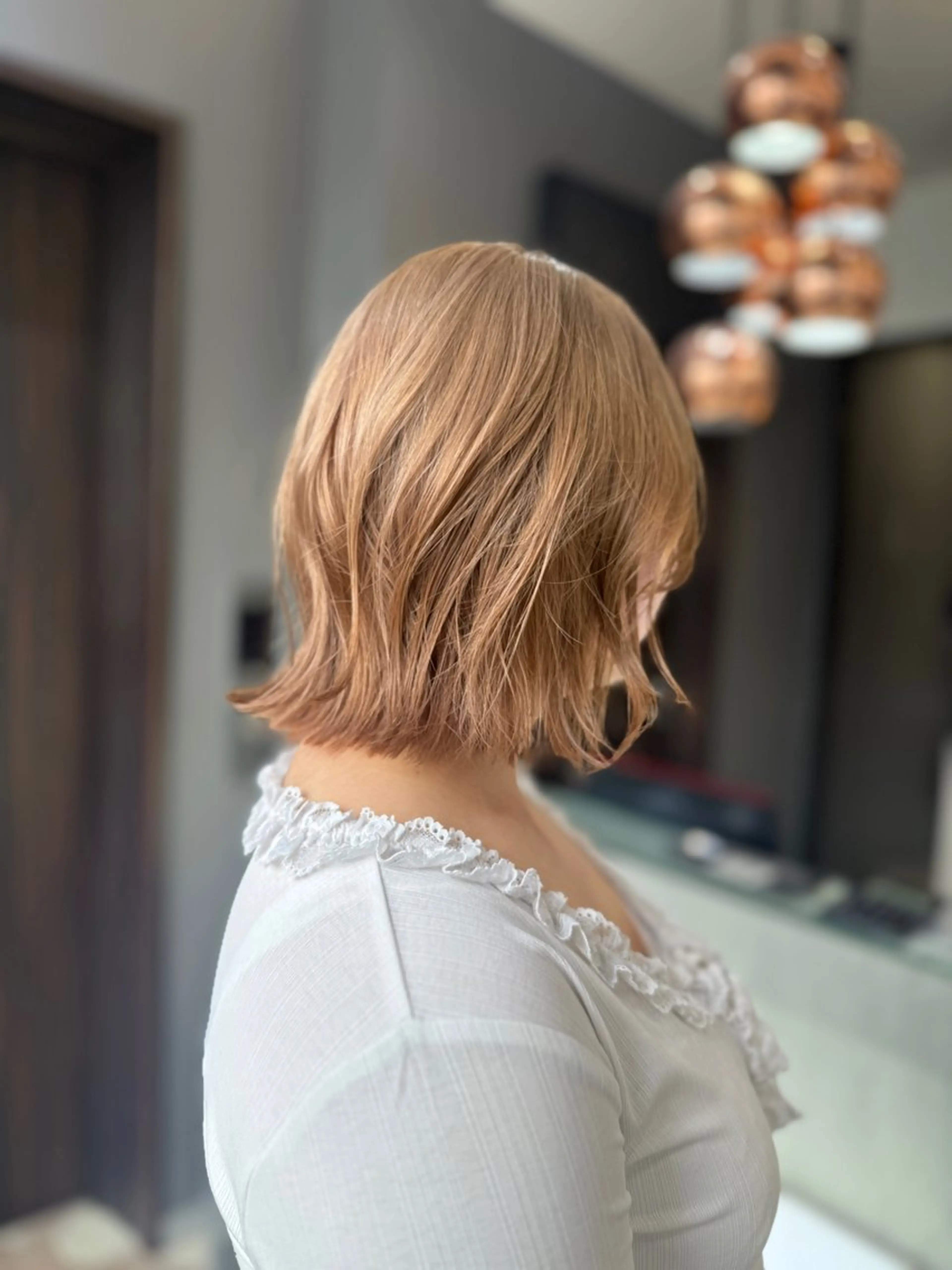 ミディアム カラー ヘアカラー トリートメント 天神大名/ブリーチ 鶴岡和幸/ハイトーンのヘアスタイル