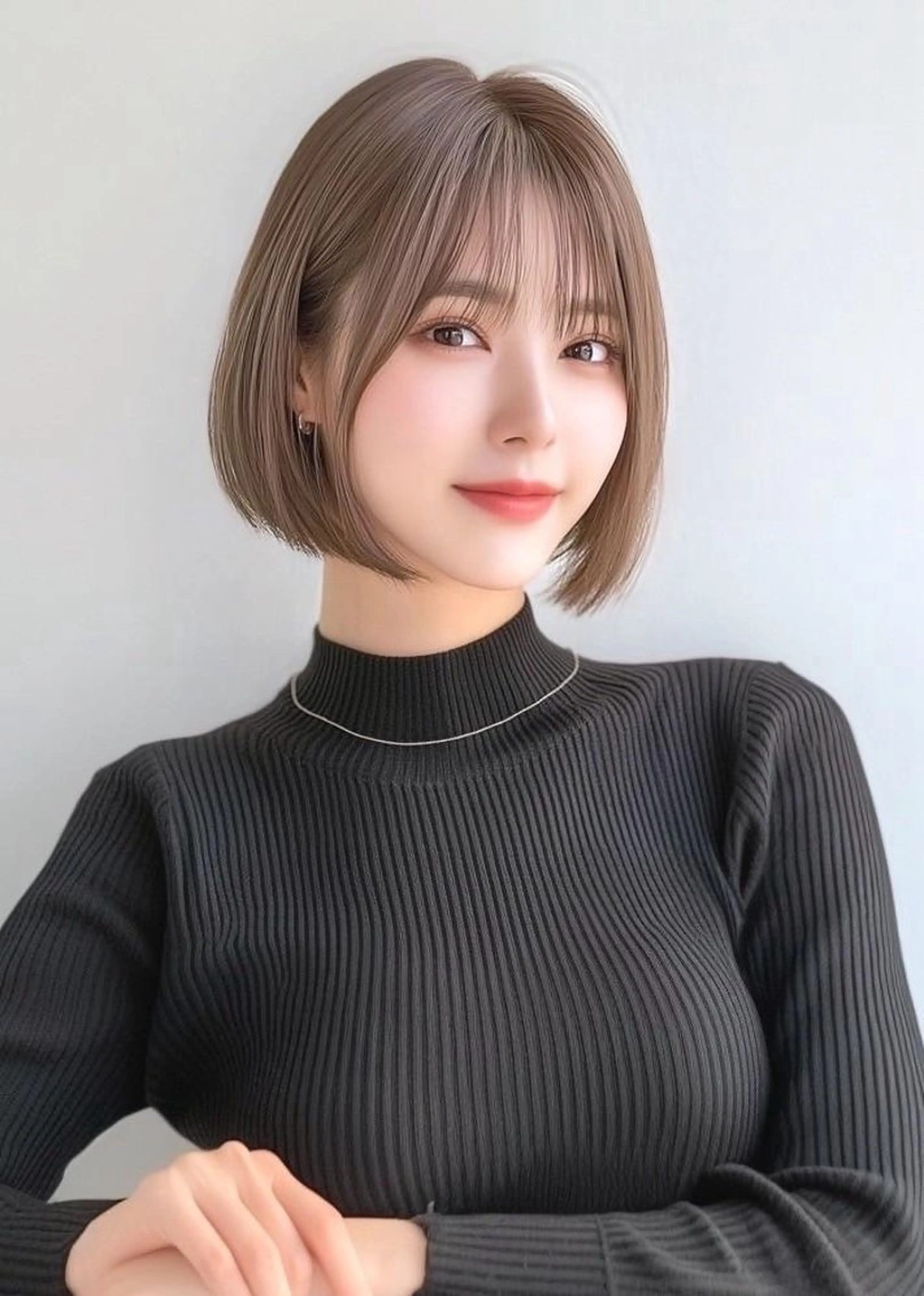 ミディアム カラー ブリーチ ダブルカラー 縮毛矯正 特化生田のヘアスタイル