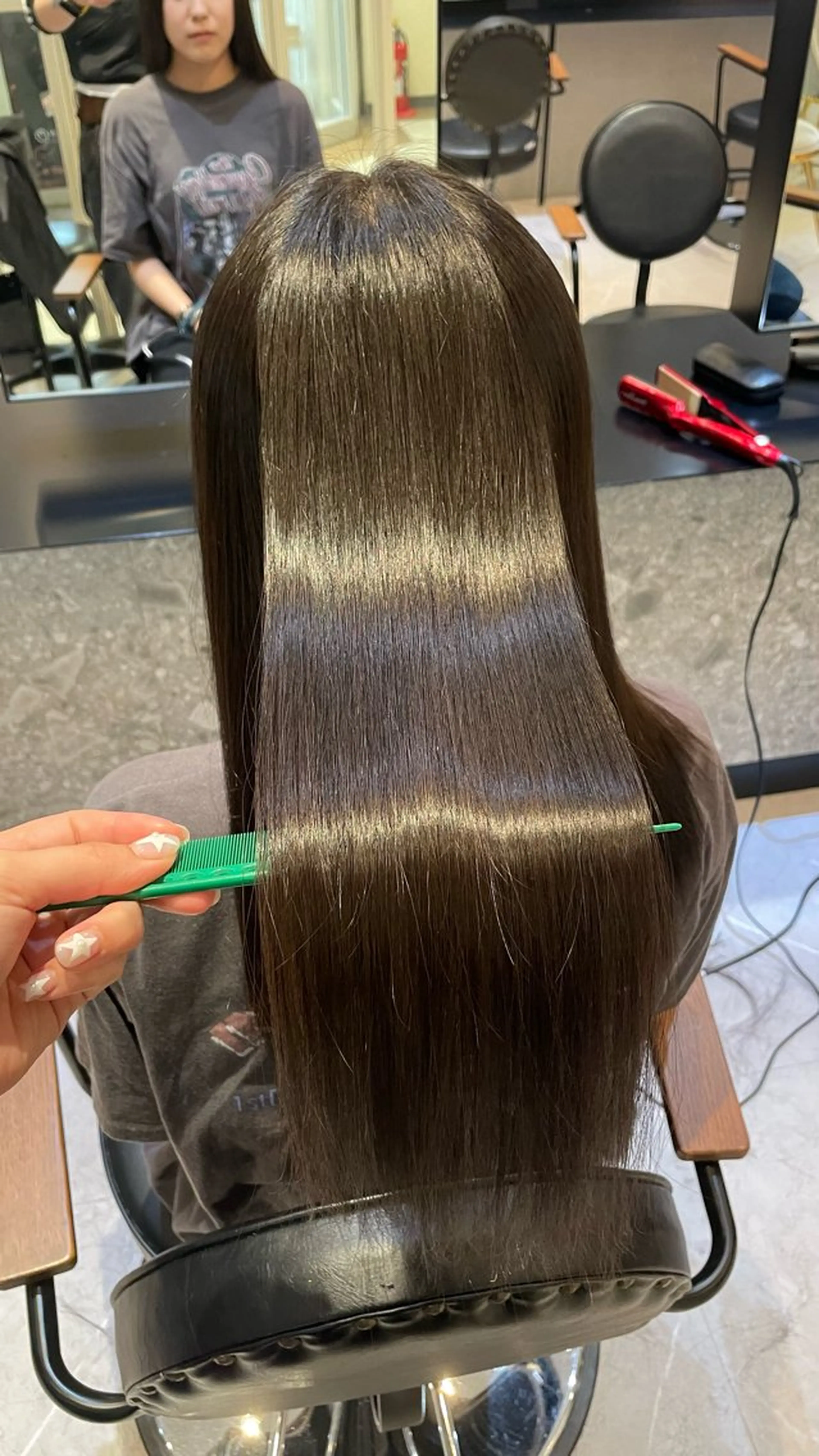 カット 縮毛矯正 トリートメント オリーブカラー🫒/ ハッシュカット/みゆのヘアスタイル