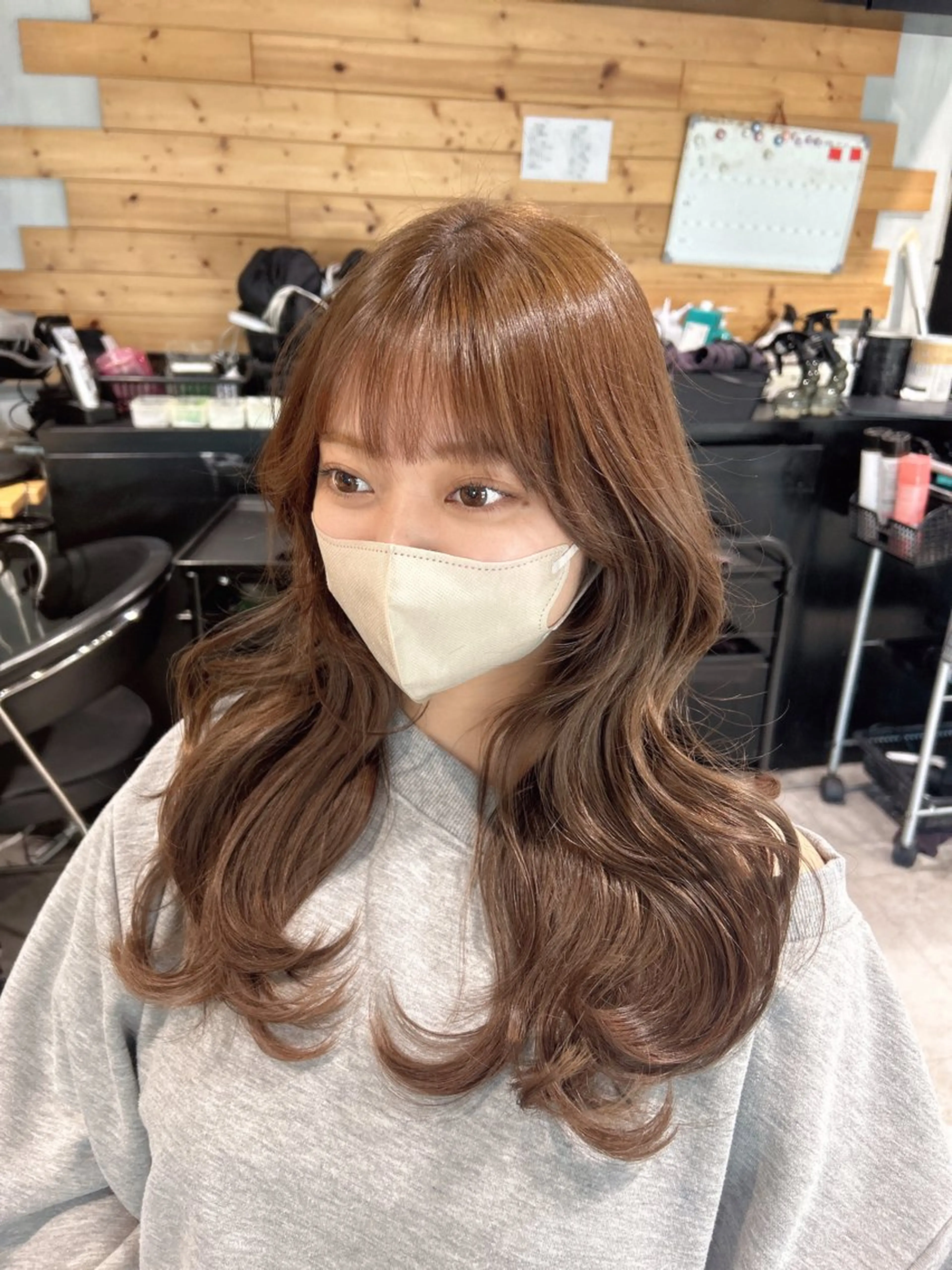 ロング ヘアカラー ヘッドスパ レイヤーStyle 🩵菜々実のヘアスタイル