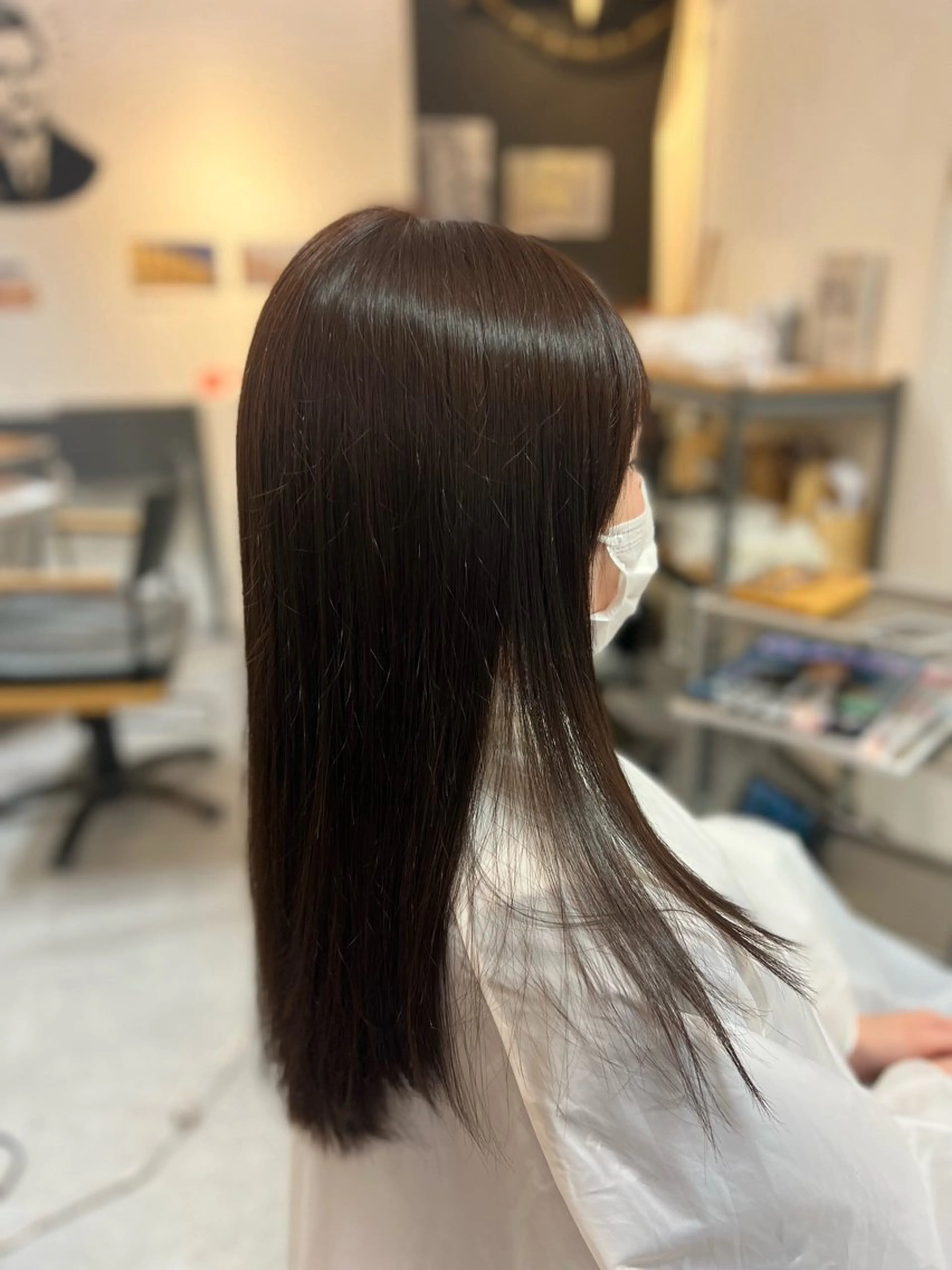 【形状改善】うねりを自然な美しさへ【-10歳の艶髪】オベリスク酸性ストレート➕髪質改善トリートメントの写真