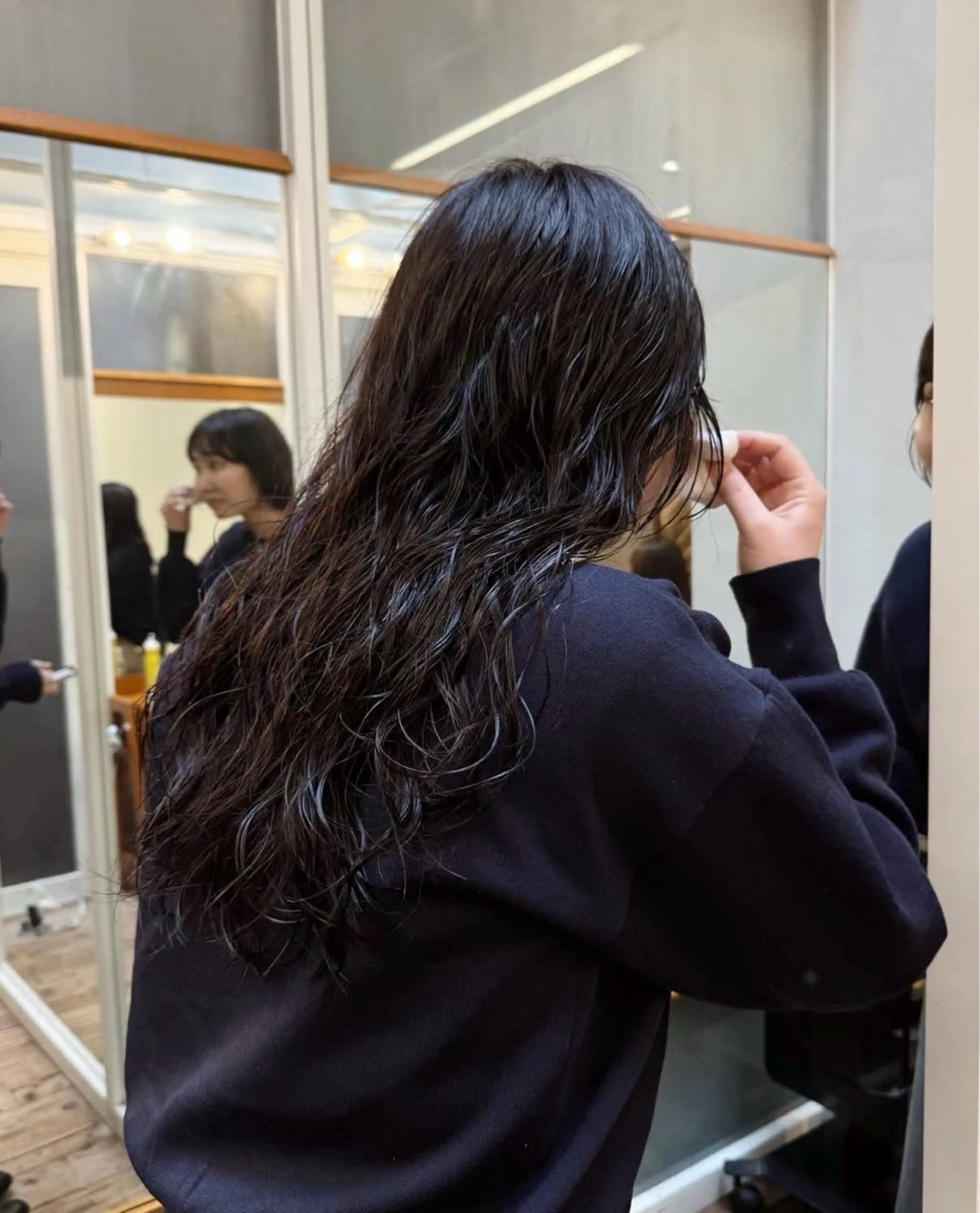 ロング パーマ カット パーマ ロングパーマ🌀 あきとのヘアスタイル