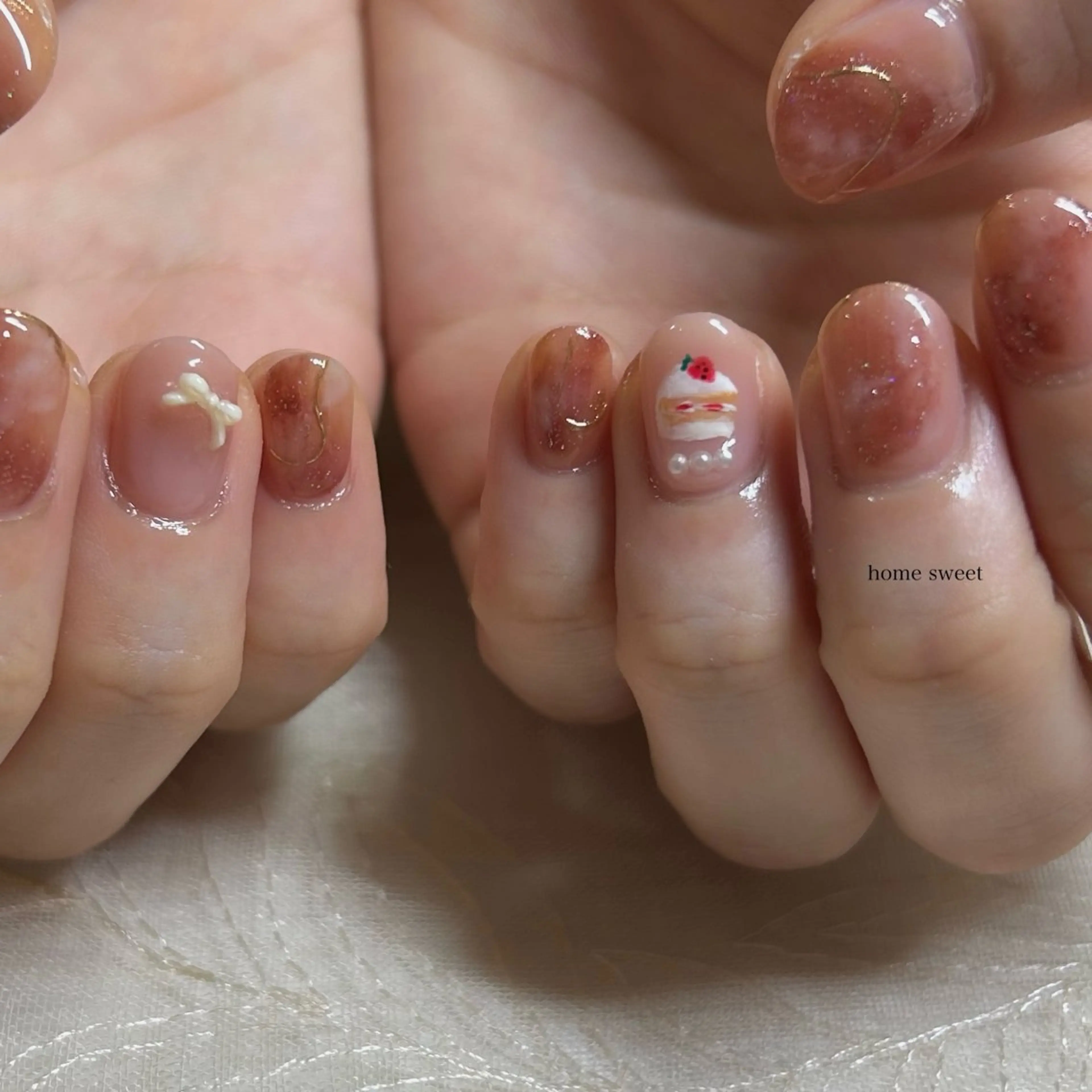 ショート ショートネイル. Home sweetのネイルデザイン