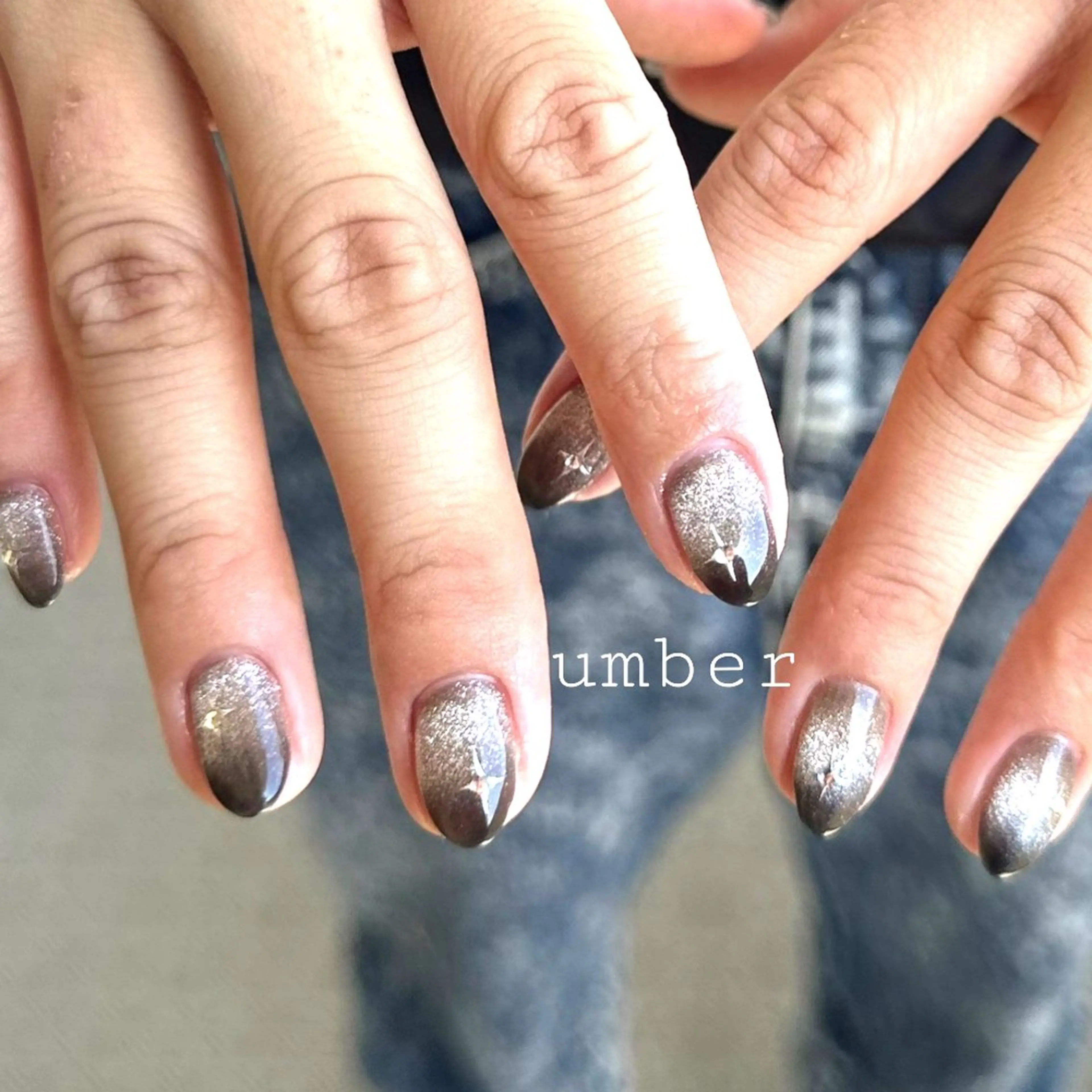 ネイル ハンドネイル umber 三茶1分のネイルデザイン