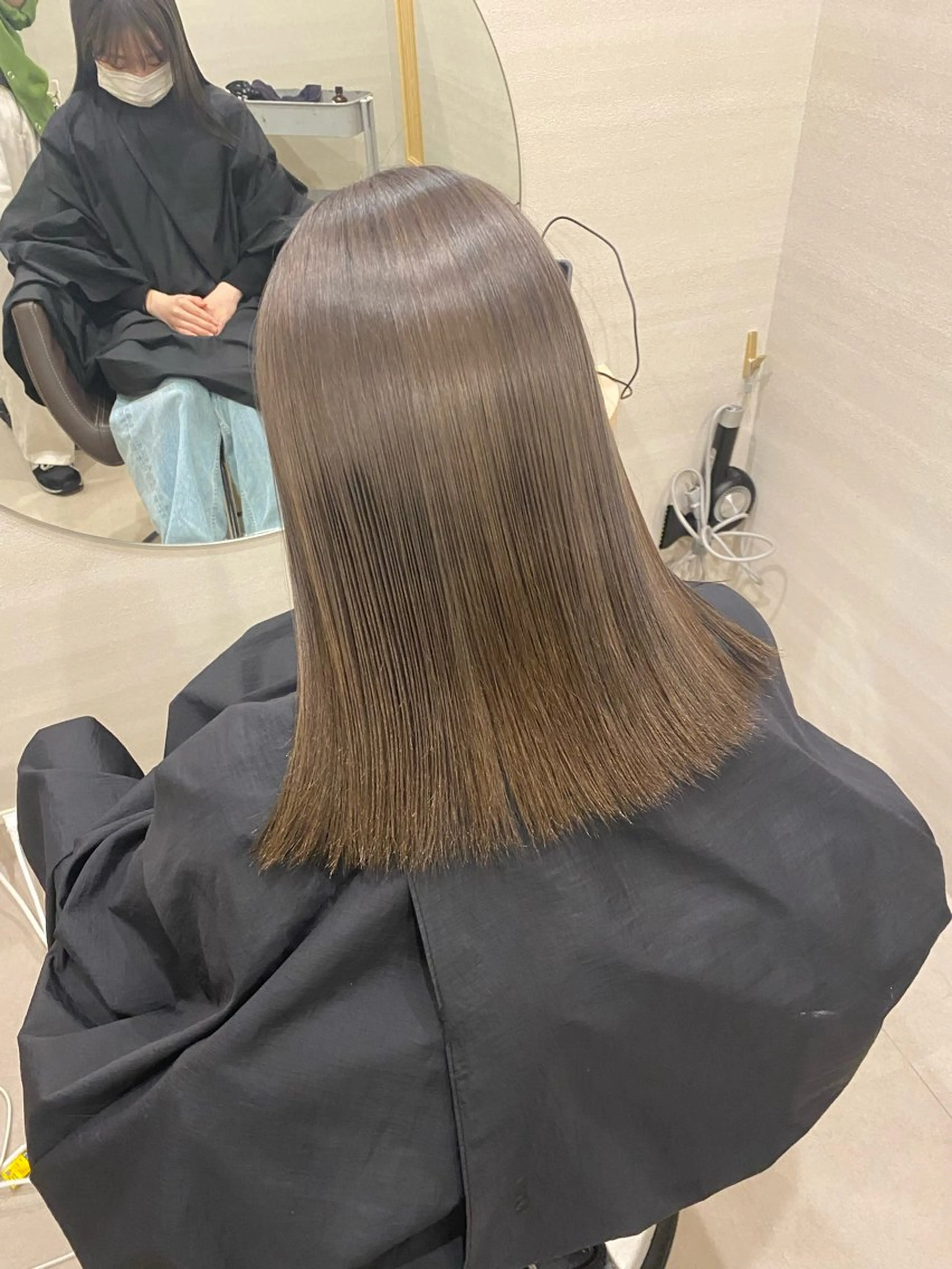 ロング カラー レイヤー・ハッシュ ・ウルフカット/川崎のヘアスタイル