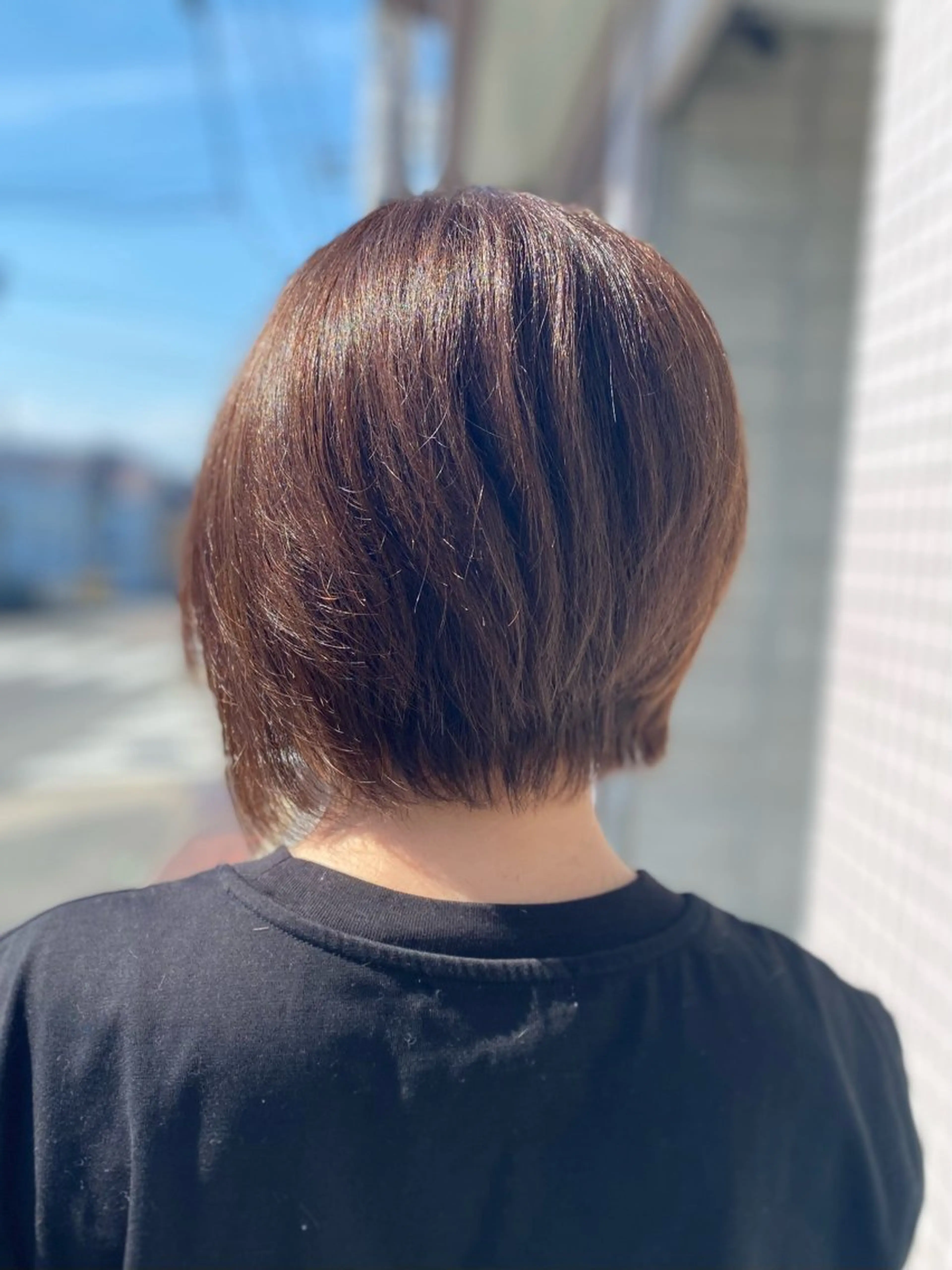 ショート ショートボブ ボブ ショートヘア カット ヘアカラー トリートメント Aphrodite 横手 亜紀のヘアスタイル