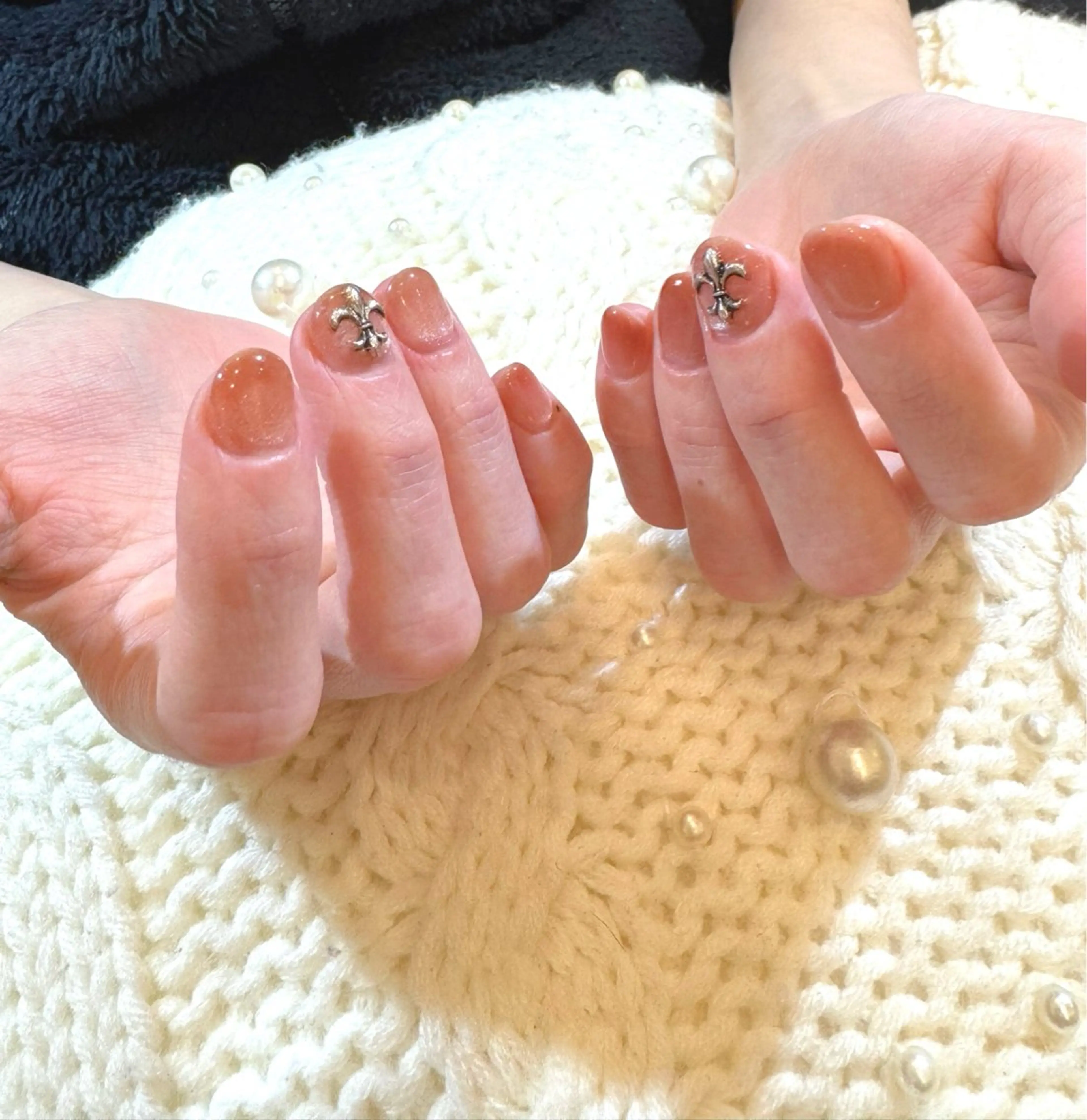 メンズ ネイル ジェルネイル マグネットネイル メンズネイル シルバー MIMnail メンズネイリストのネイルデザイン