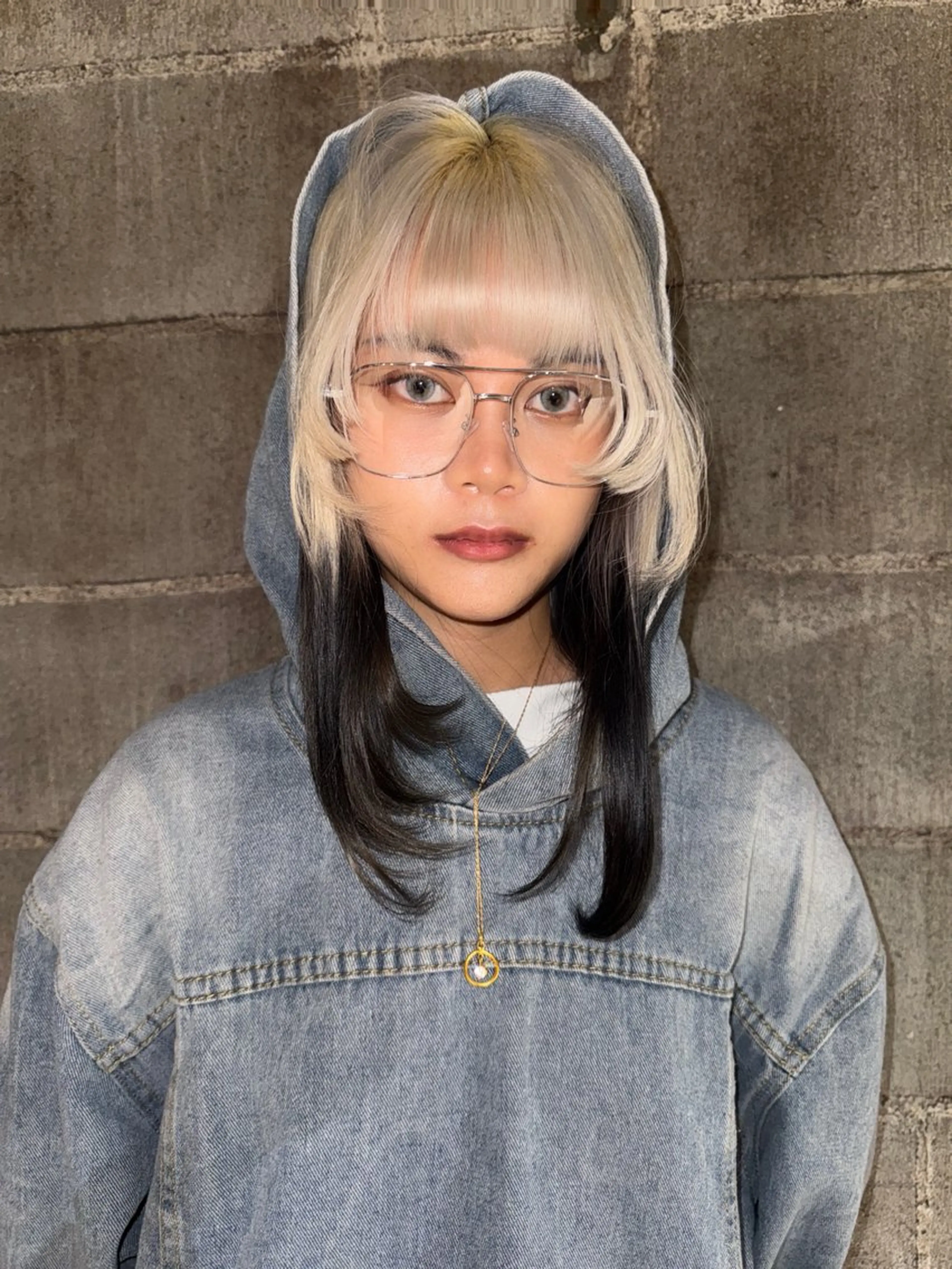 セミロング カラー ヘアカラー L/MA所属・カットカラー /mikuのヘアスタイル