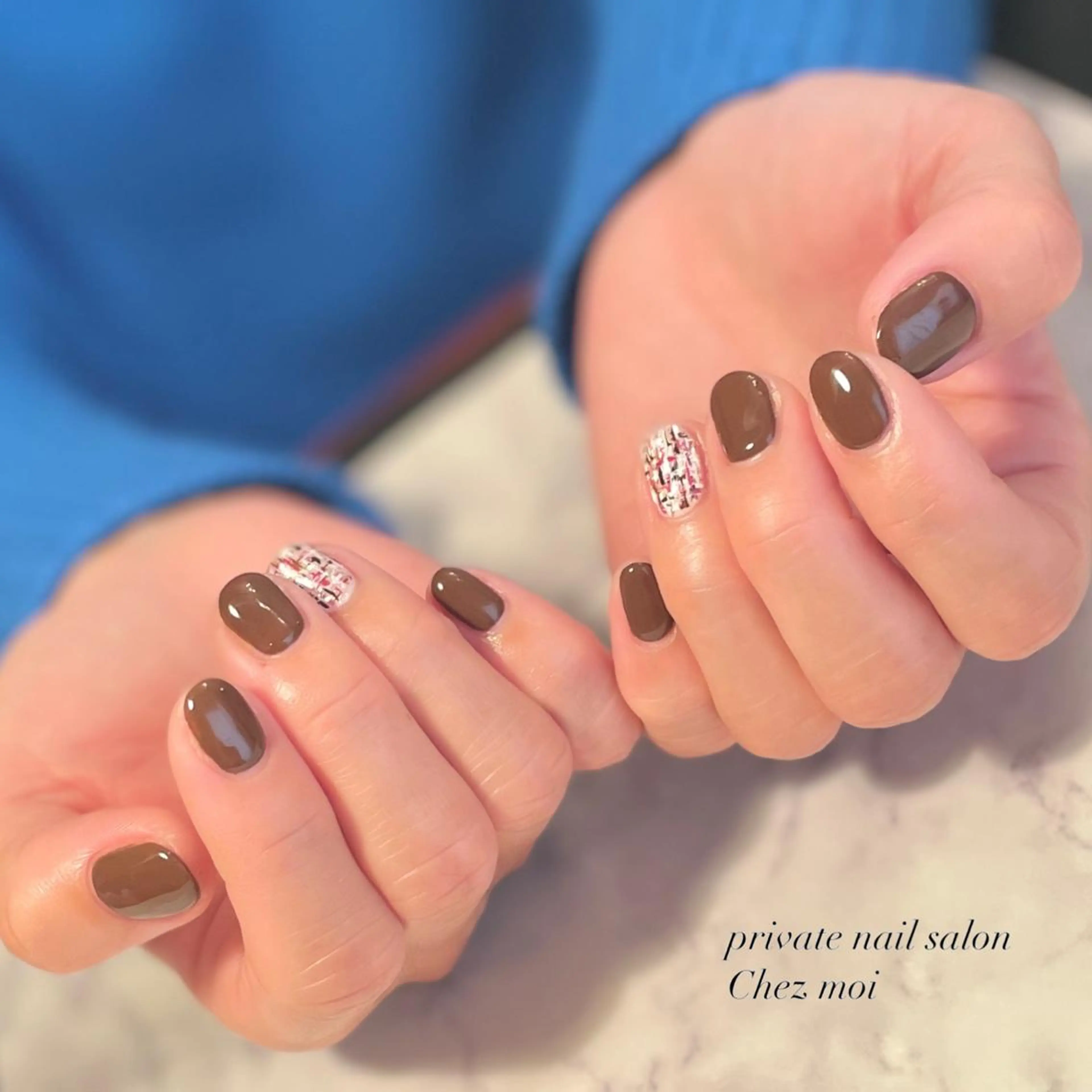 ネイル ツイードネイル KOMINE TOMOKOのネイルデザイン