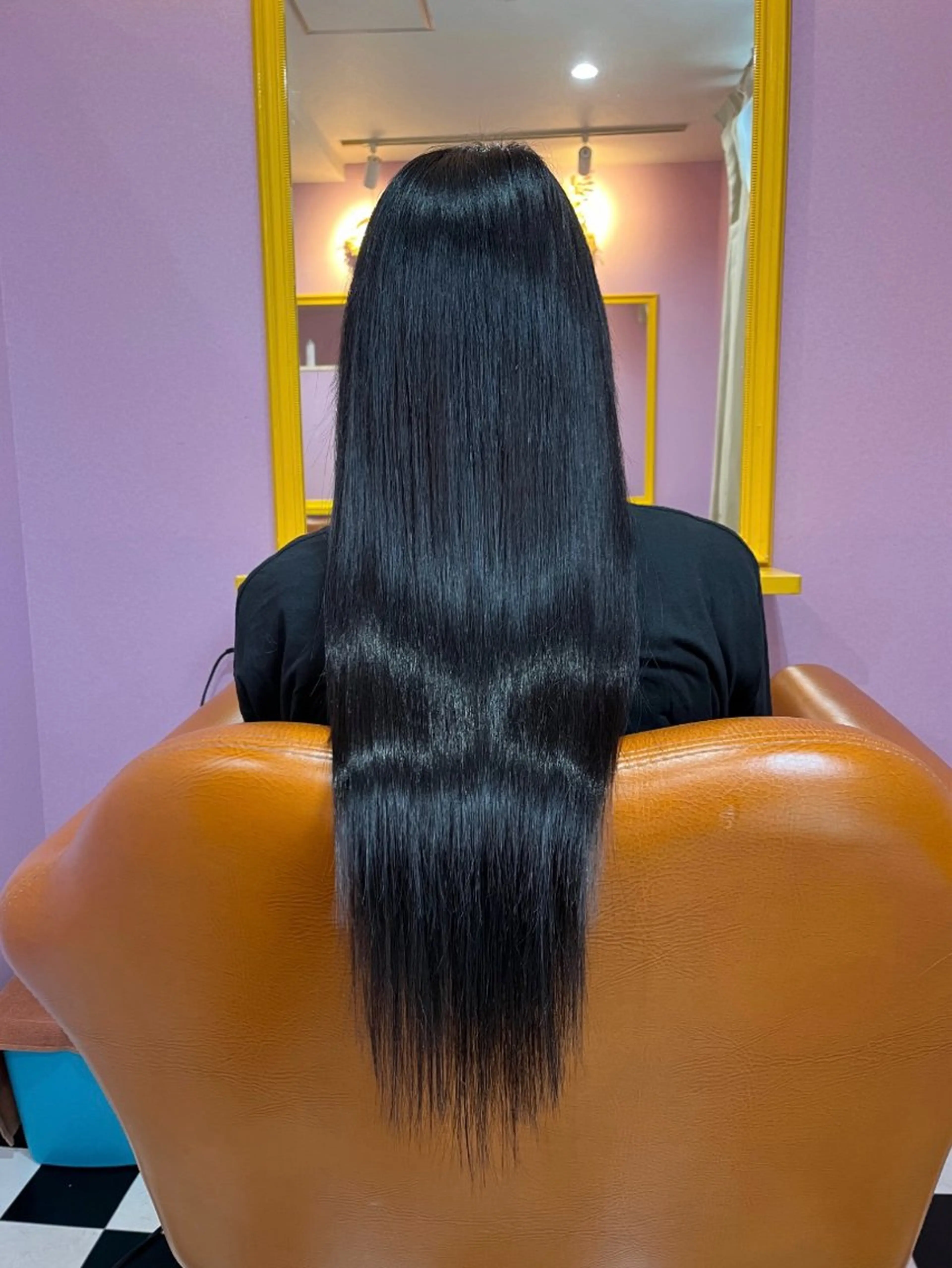 ロング シール＋ちび編み込み エクステ梅田🐨のヘアスタイル