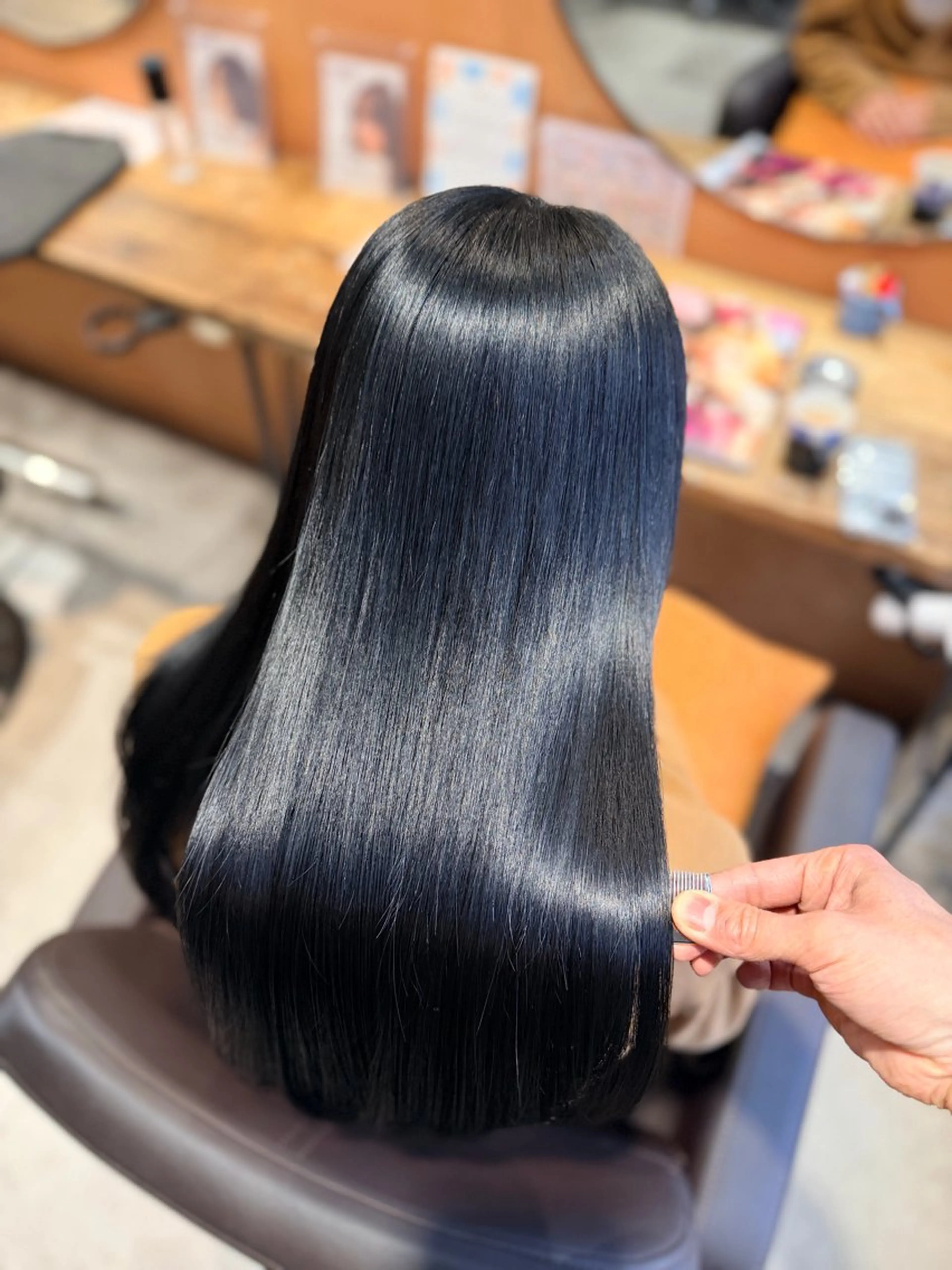 ロング カット ヘアカラー 髪質改善×艶髪　斉藤 勝のヘアスタイル