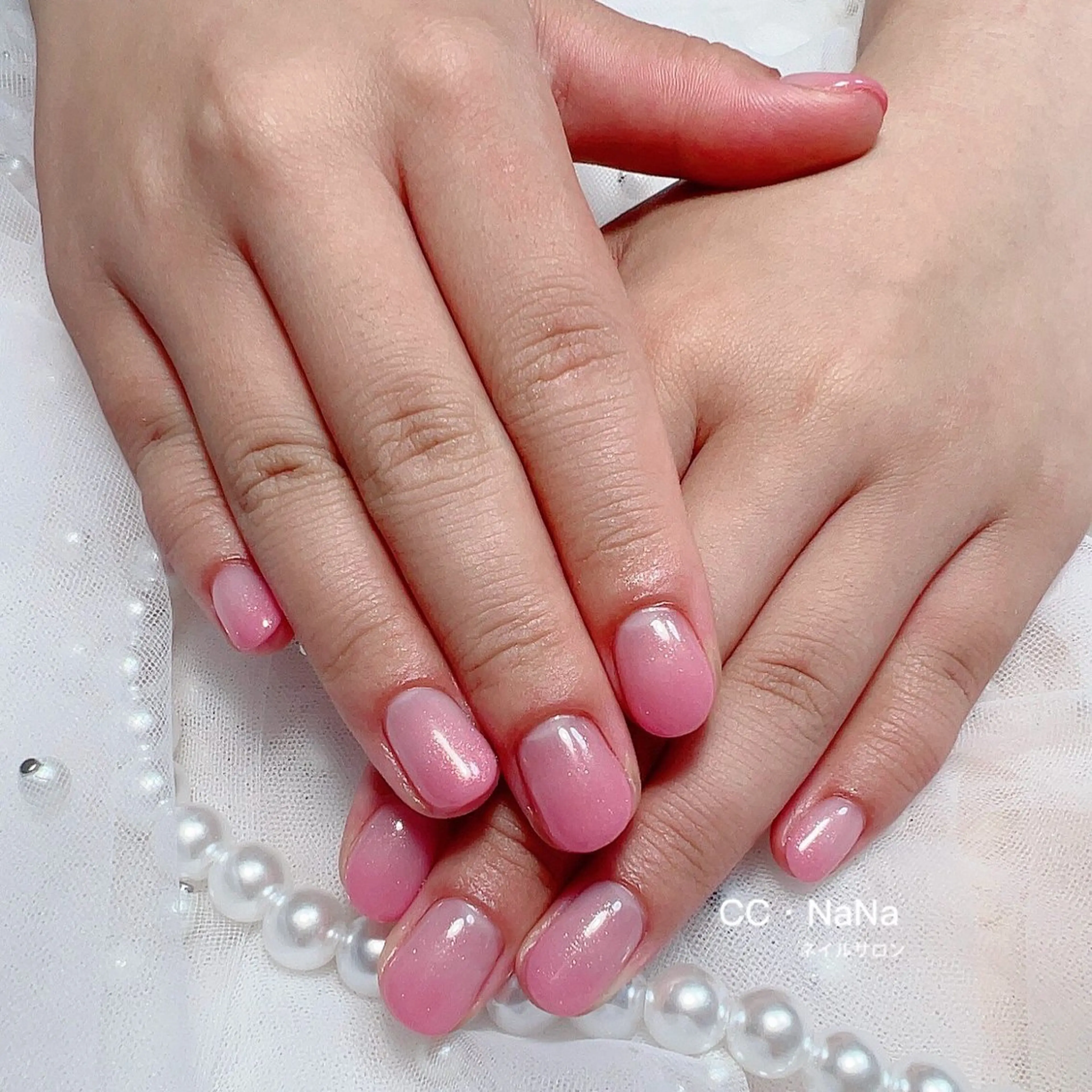 ネイル ハンドネイル CC  NaNa ワンホンネイル🌙Nのネイルデザイン