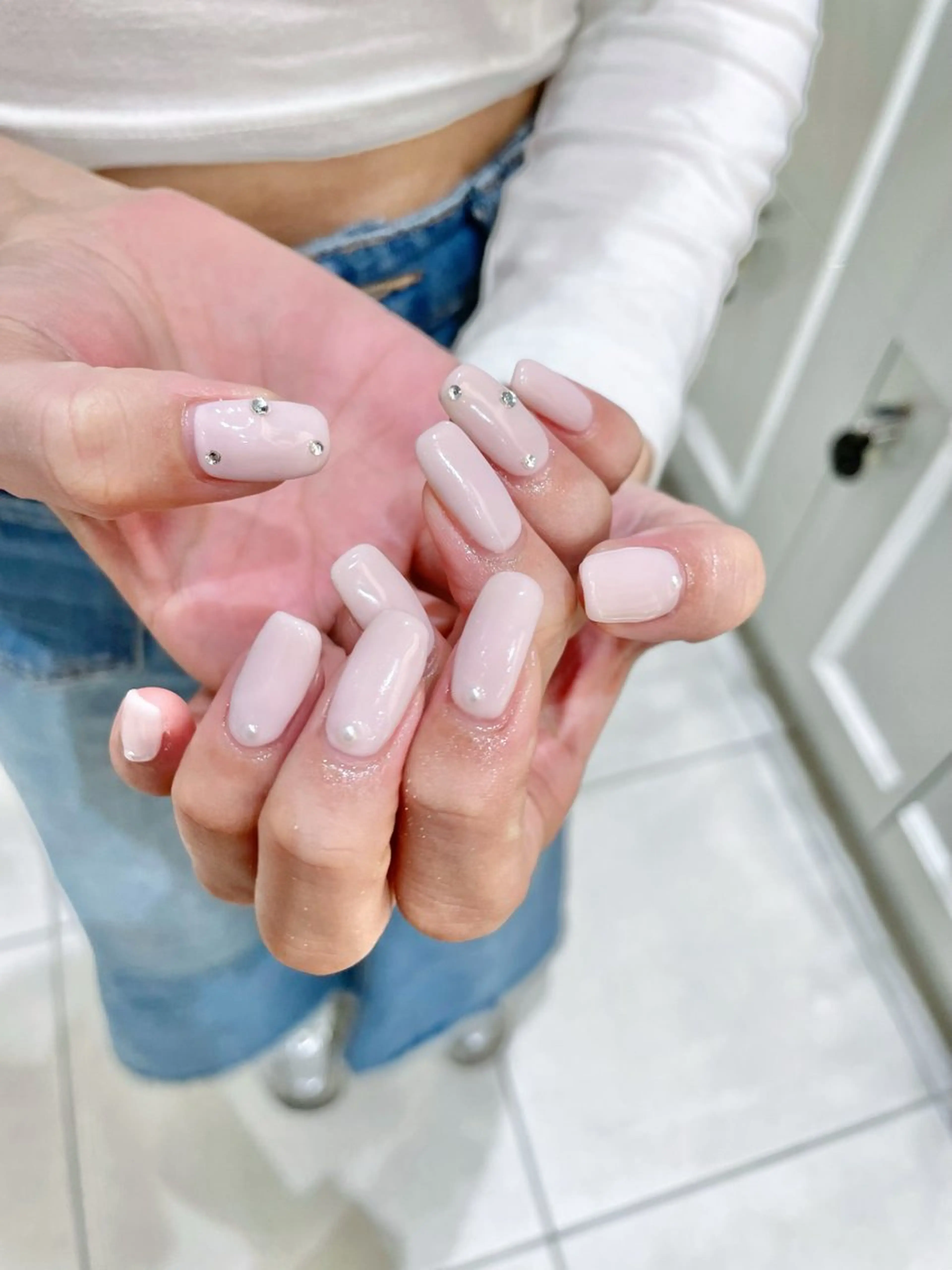 ご新規様限定オフなしハンドワンカラー、ラメグラ💫の写真