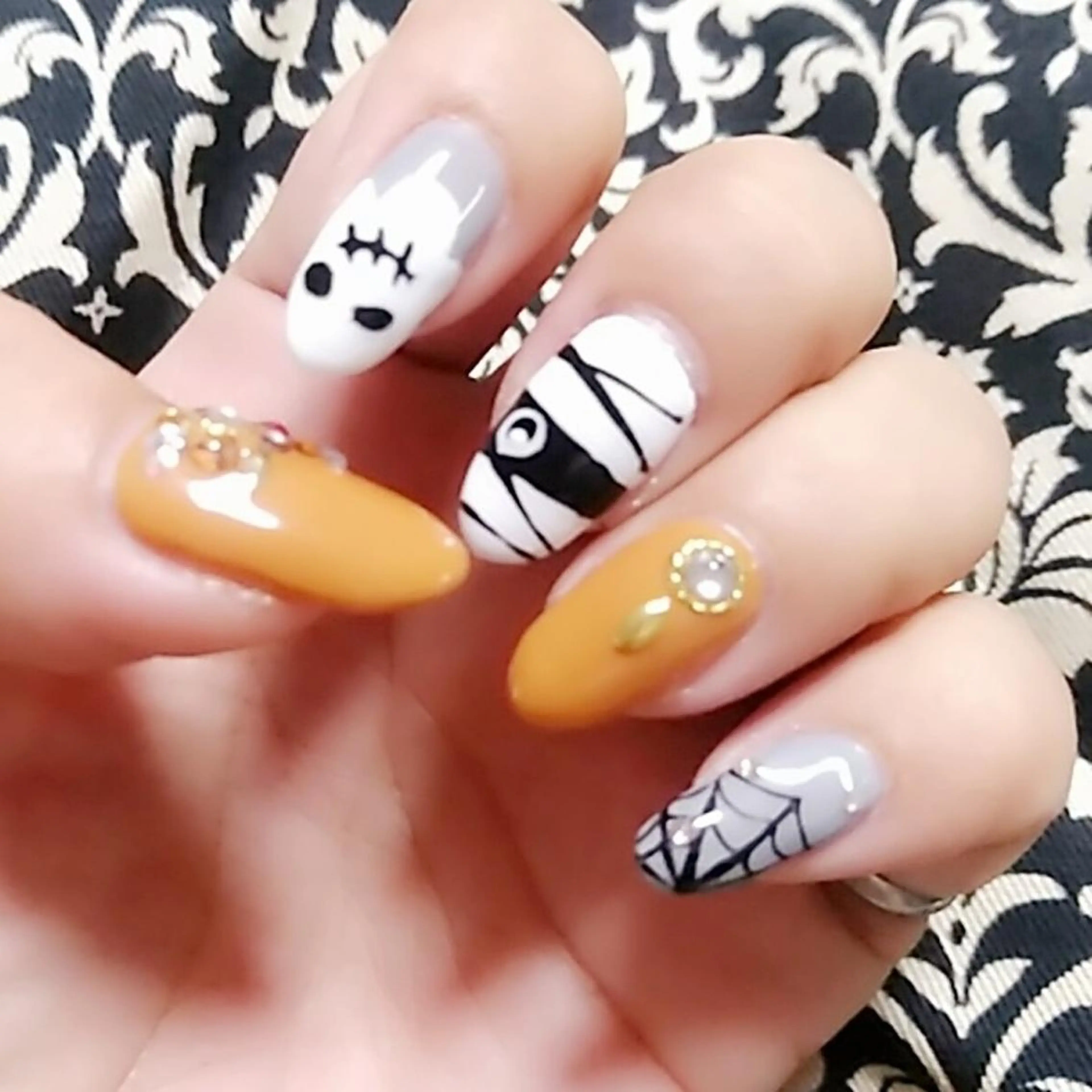 ネイル ハロウィン 芦原 嘉子のネイルデザイン