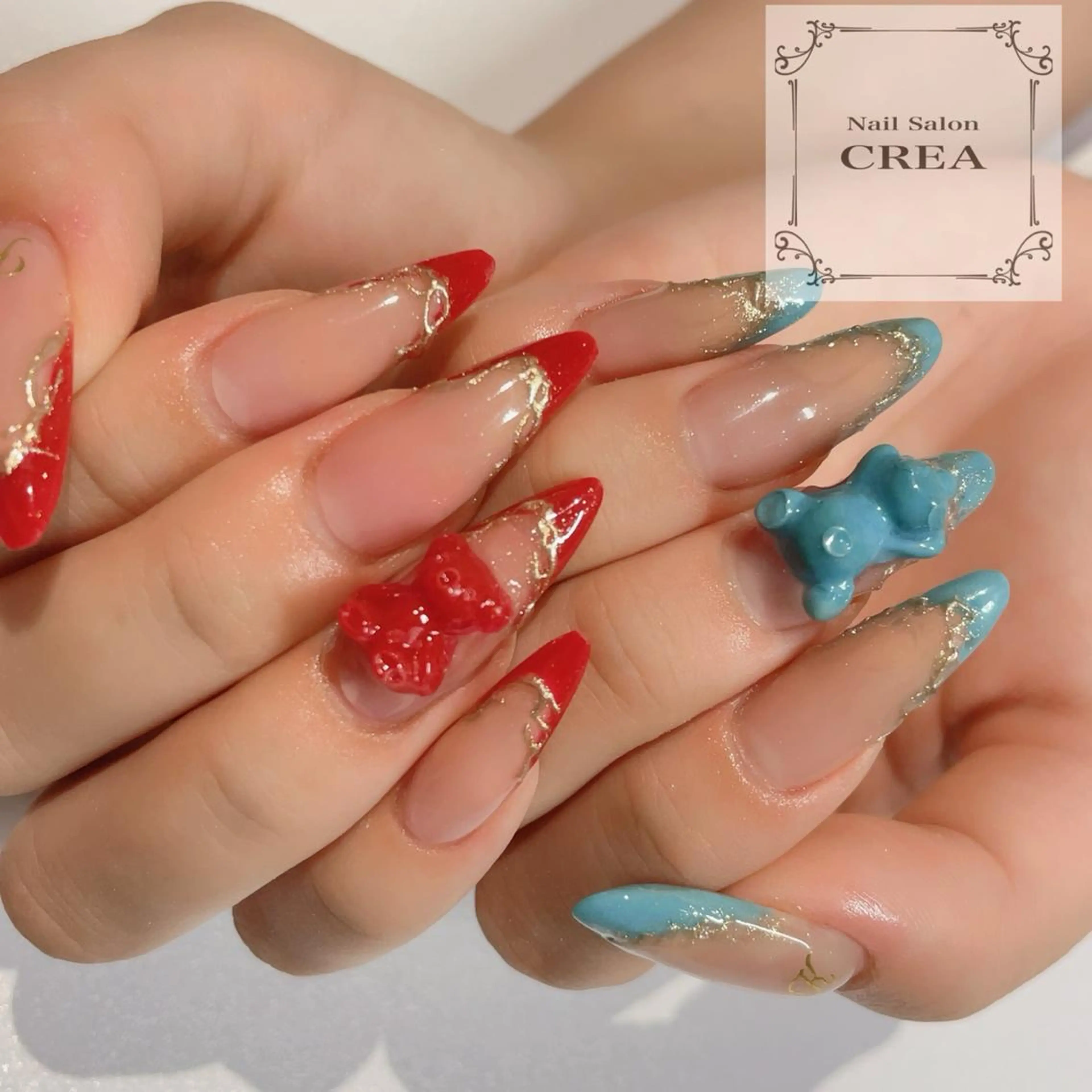 ネイル ミラーネイル ハンドネイル NailSalon CREAのネイルデザイン