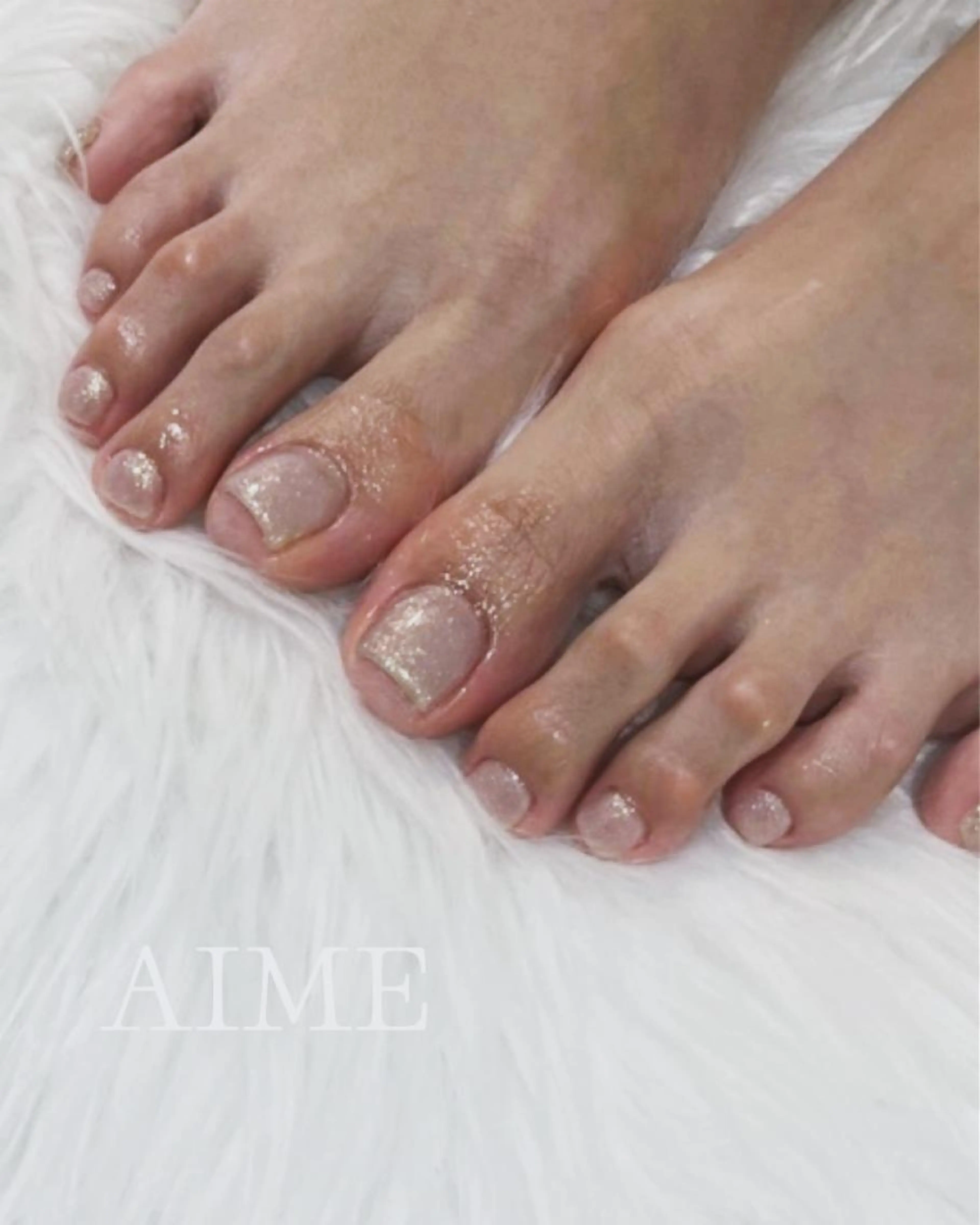 *フット*シンプルネイルの写真