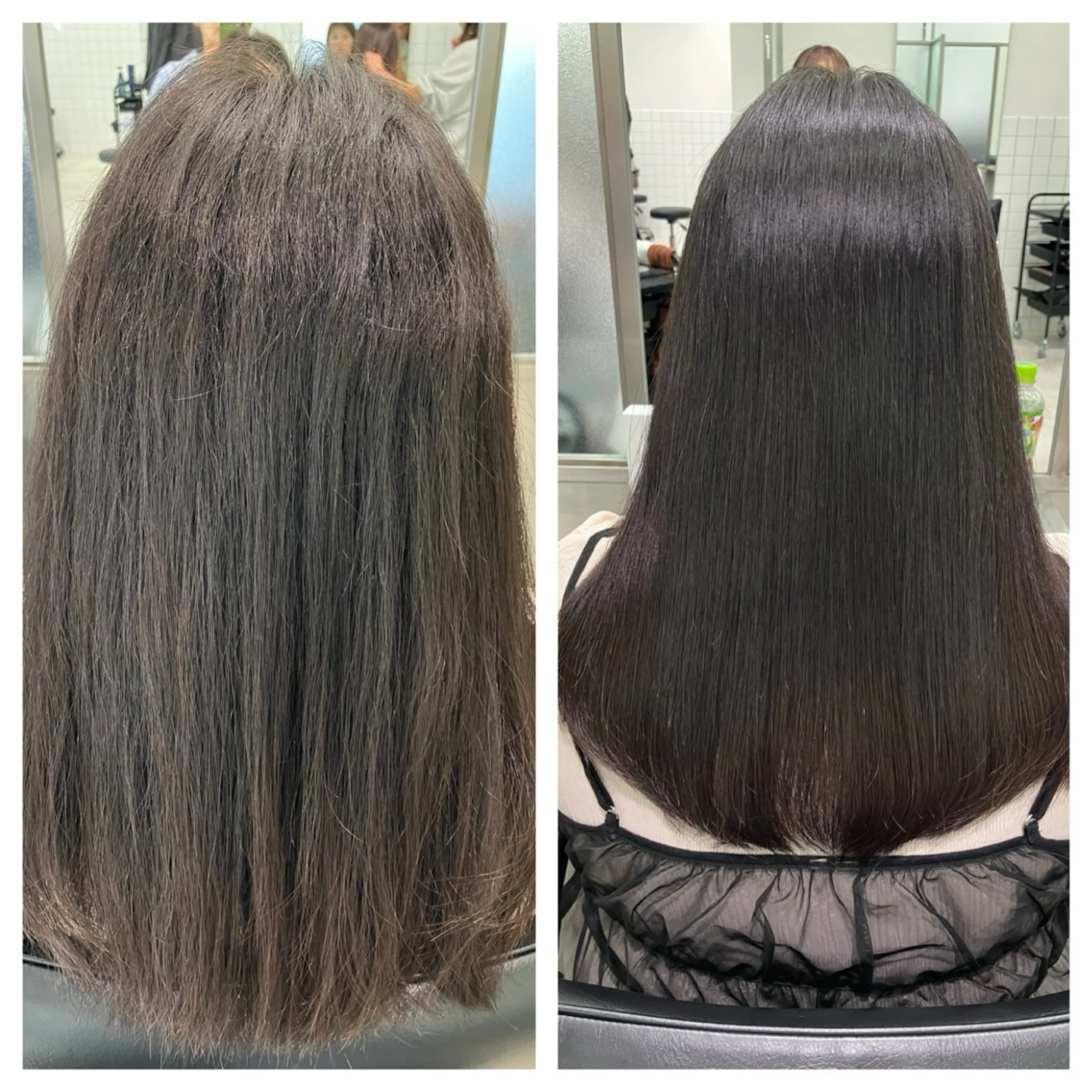 ロング 酸性ストレート 髪質改善/艶カラー 縮毛矯正/みほのヘアスタイル