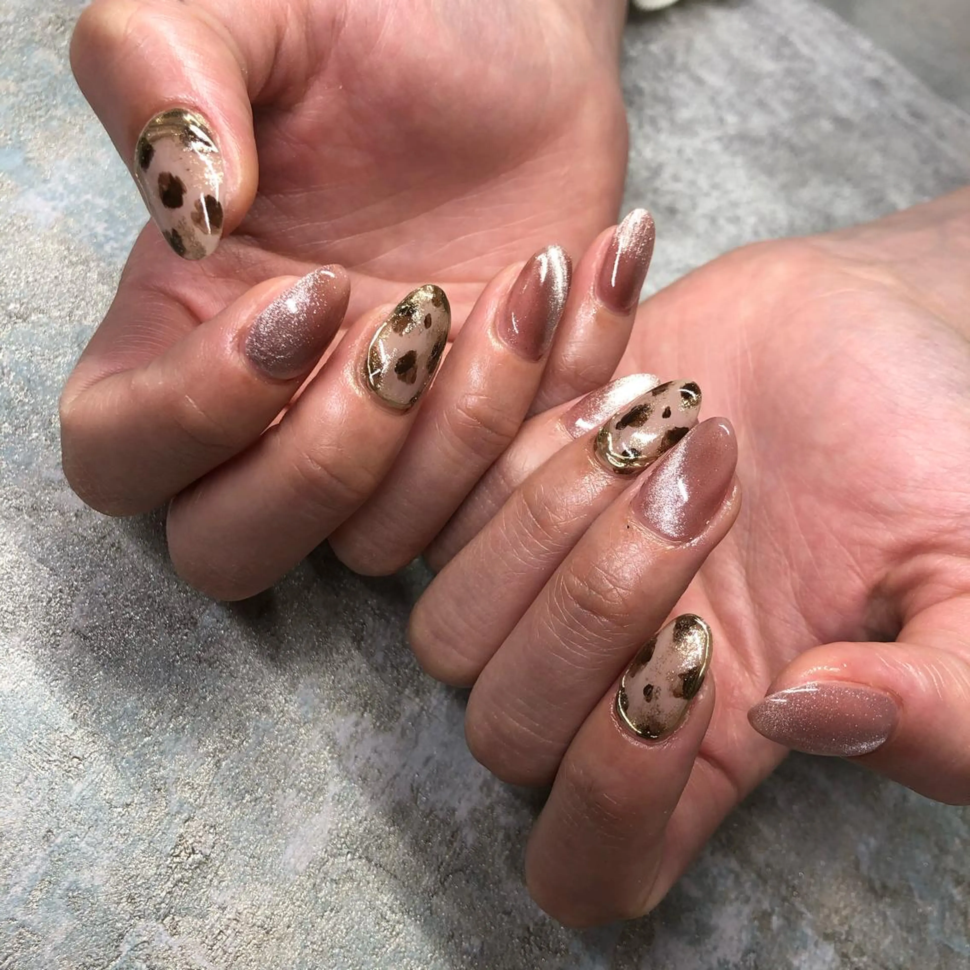 ロング カラー ヘアアレンジ キッズ ネイル マツエク・マツパ 福田 加奈のネイルデザイン