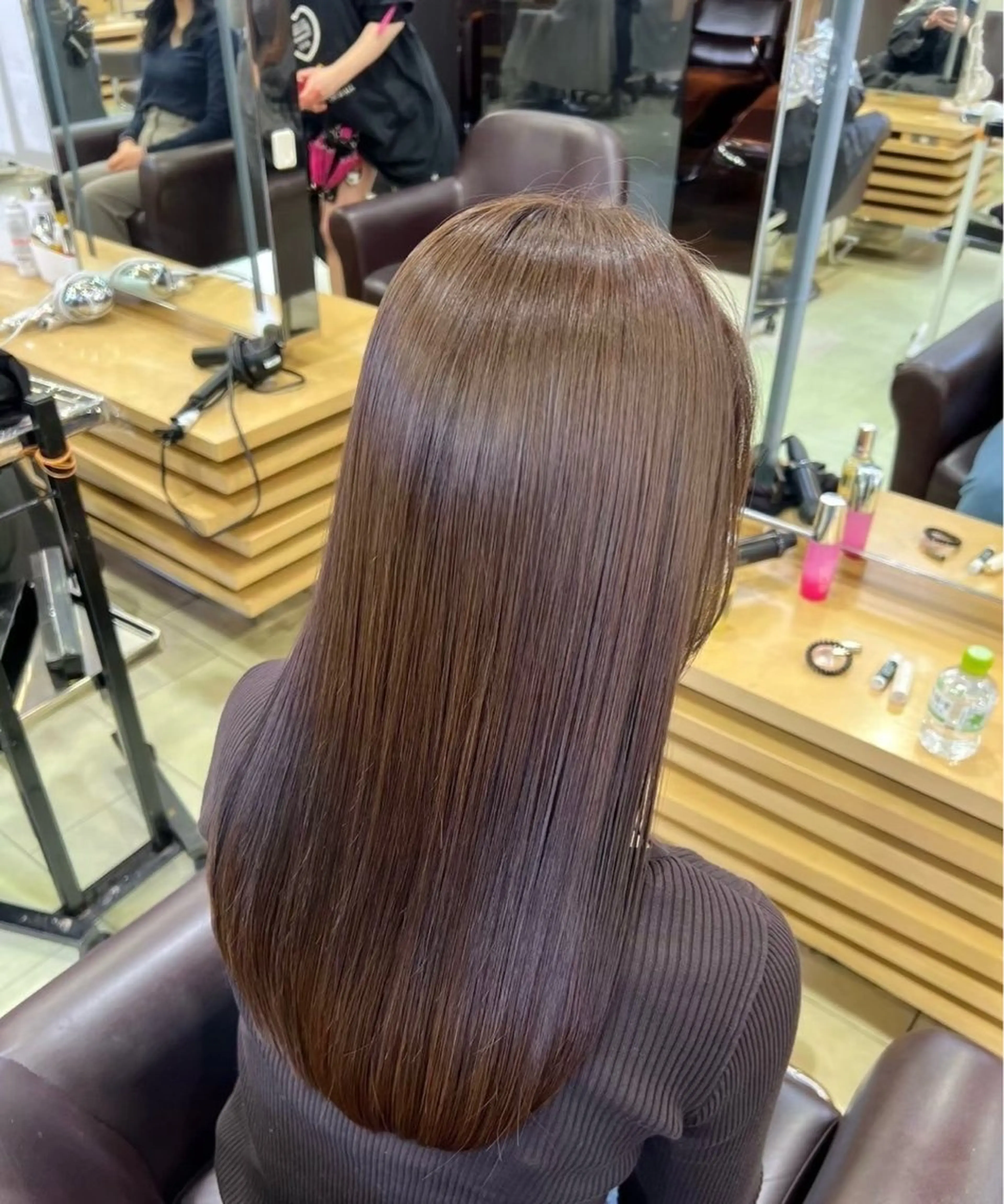 ロング ヘアカラー 毛流れ酸性縮毛矯正/ パーマ/ジュンエイのヘアスタイル