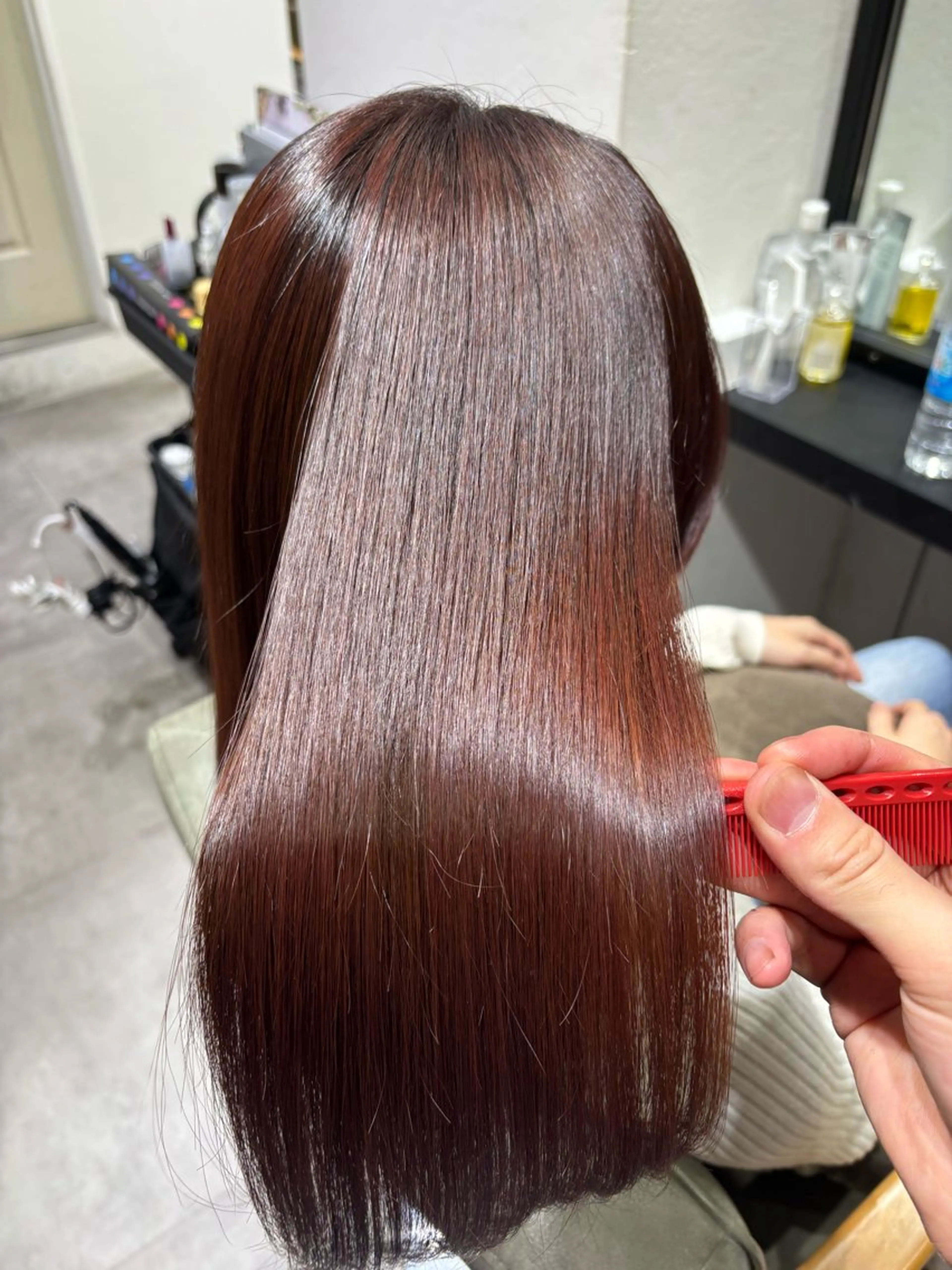 セミロング カット 縮毛矯正 ✨似合わせボブ✨ 縮毛矯正のヘアスタイル