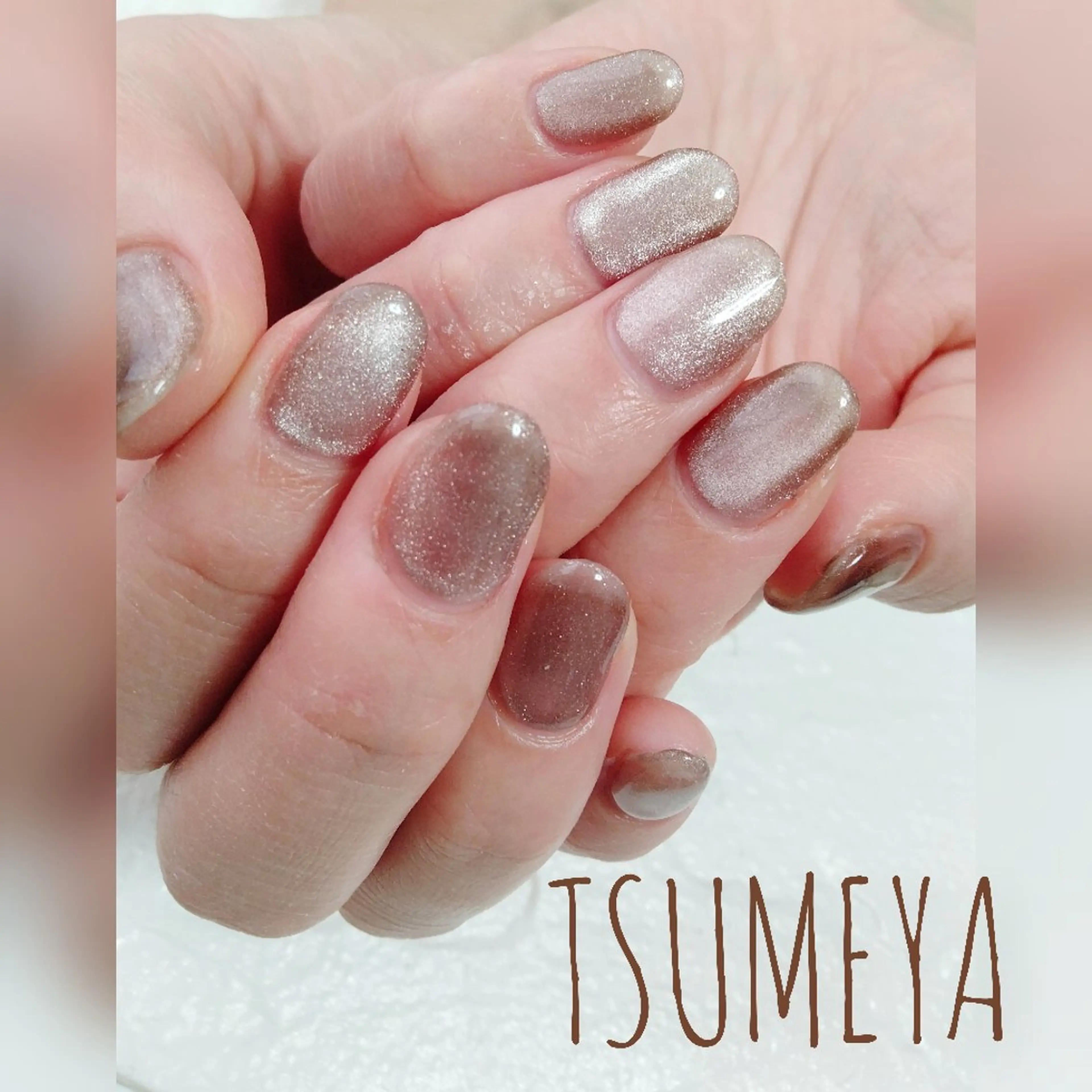 ネイル マグネットネイル マグネットワンカラー ワンカラーネイル _TSUMEYA _のネイルデザイン