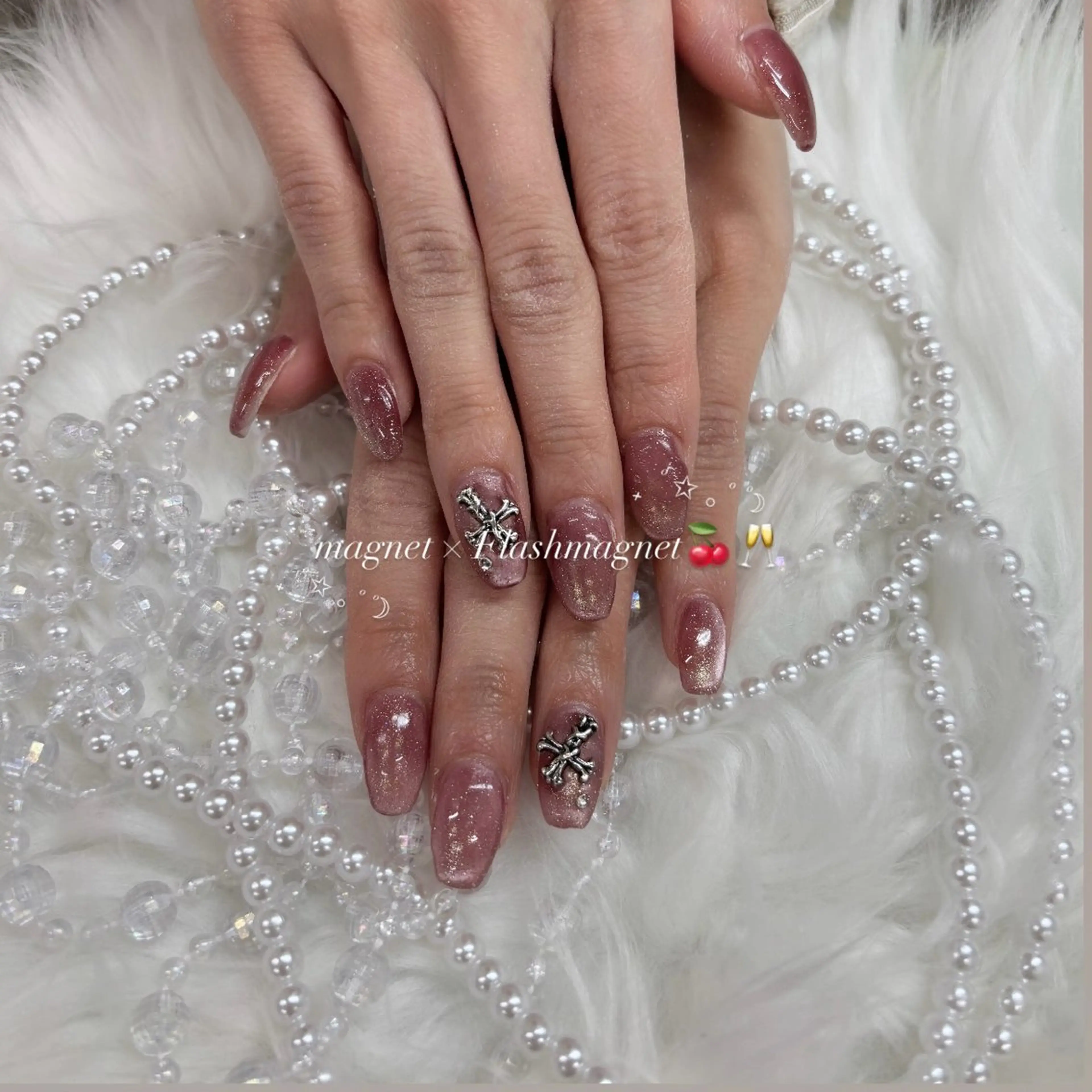 ネイル フラッシュネイル フラッシュマグ Basic川越店 Jr 琉衣のネイルデザイン