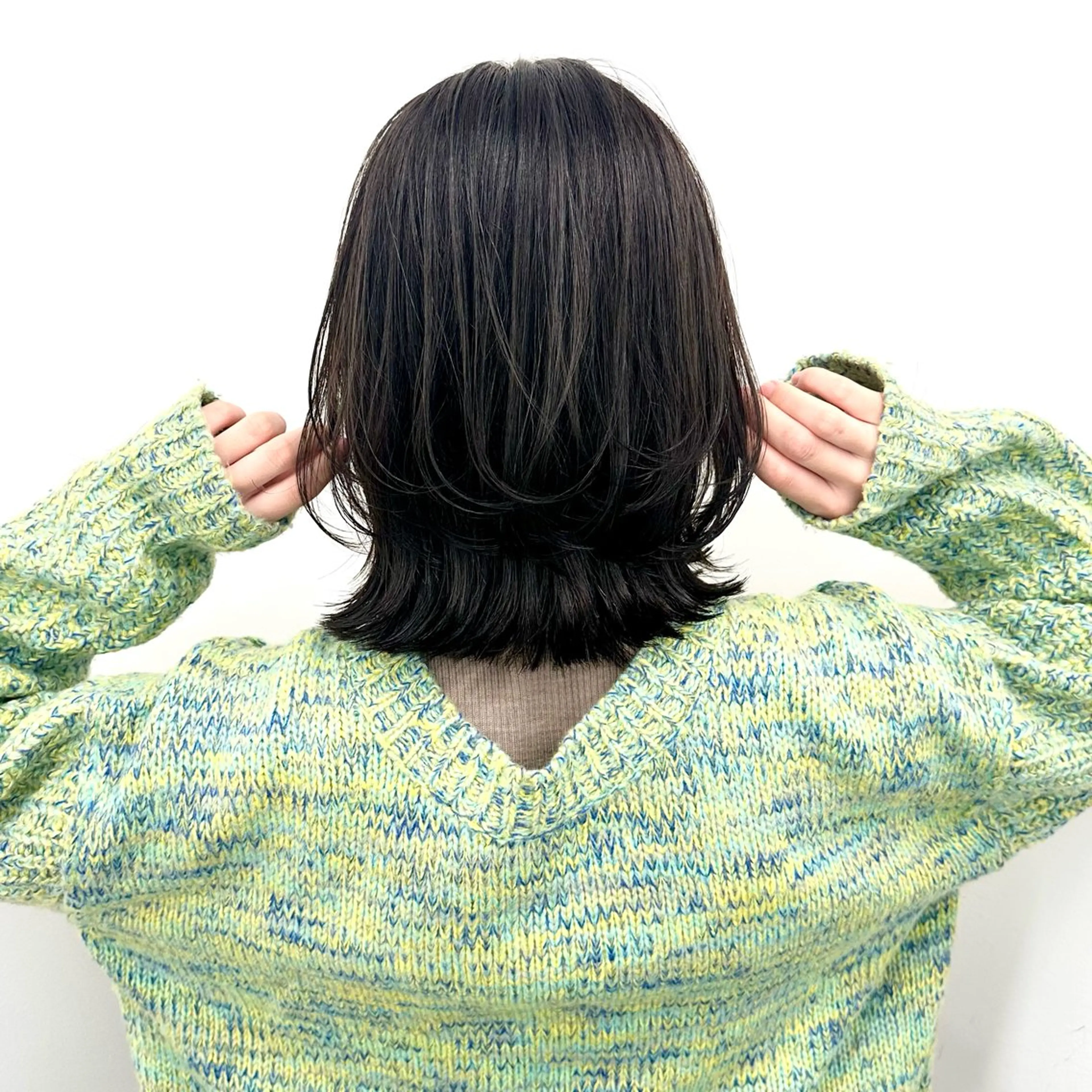 ミディアム カラー カット ヘアカラー トリートメント ブリーチなし/レイヤ ー特化🌈Tommyのヘアスタイル