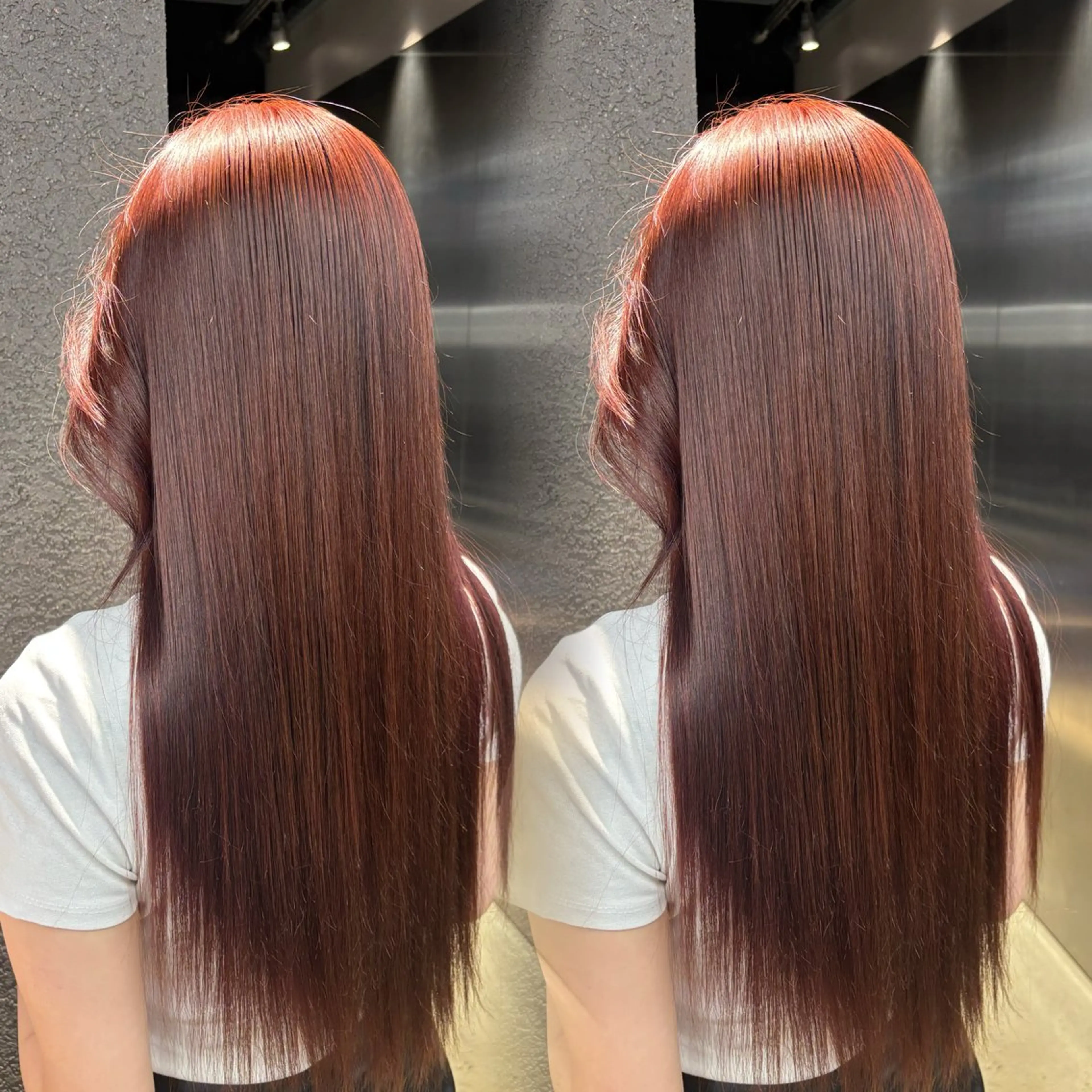 カラー ヘアカラー PELEmana🎀 韓国風透明感カラーのヘアスタイル