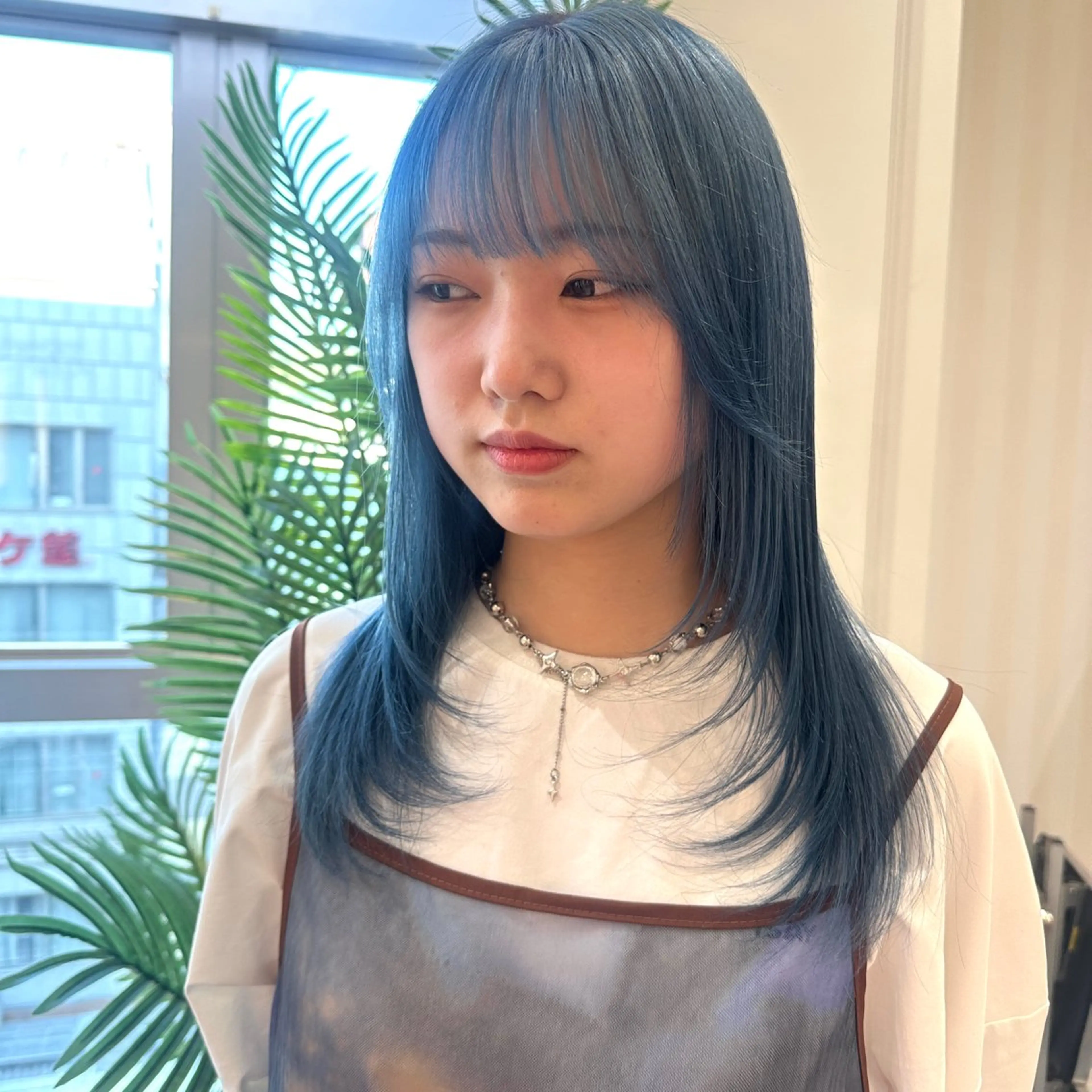 ロング カラー レイヤー/ウルフ/ ハイトーンchimiのヘアスタイル