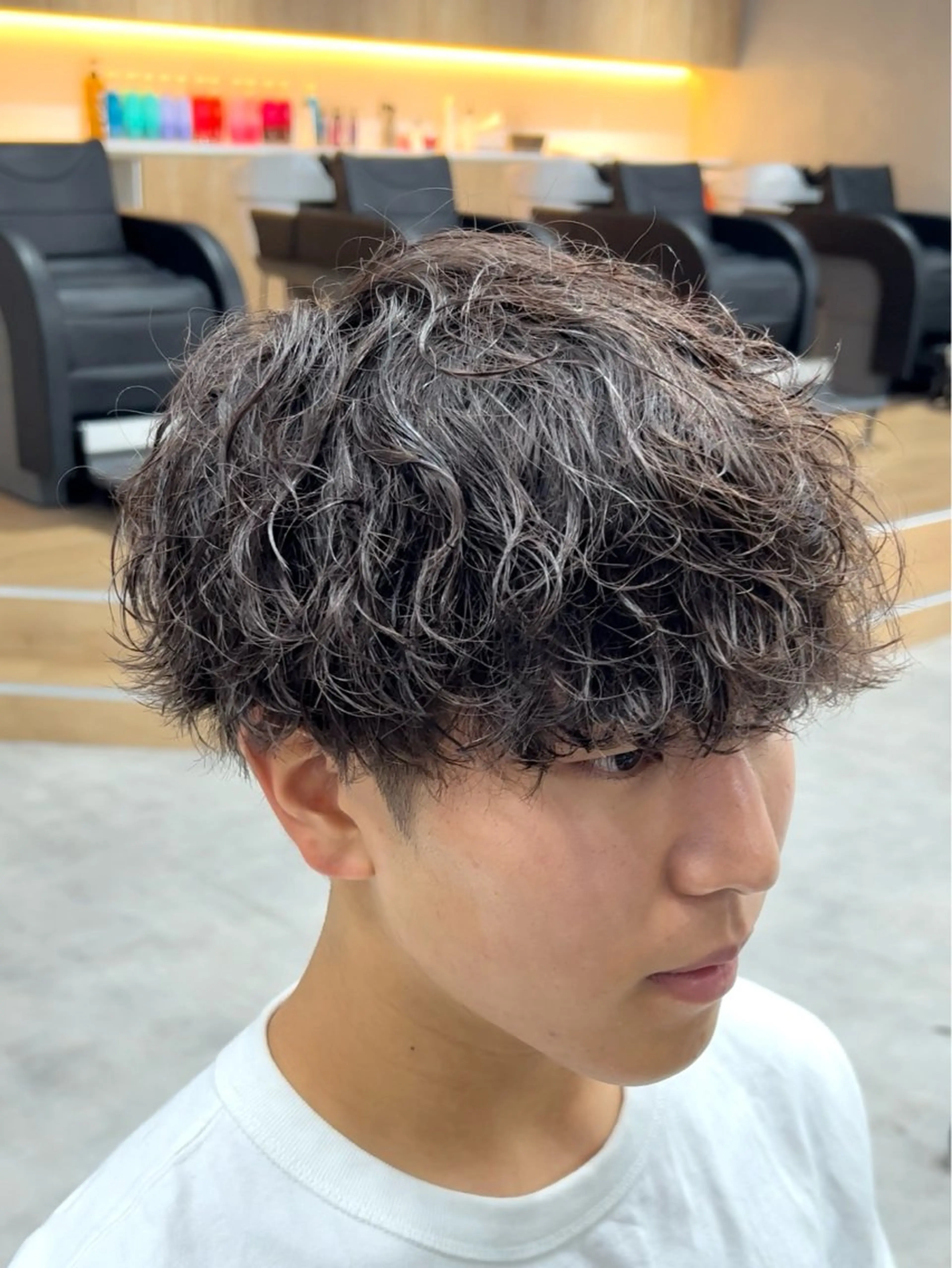 ショート パーマ メンズ メンズパーマ ツイストスパイラルパーマ スパイラルパーマ カット パーマ メンズパーマ/ 新潟駅/佐藤裕のヘアスタイル