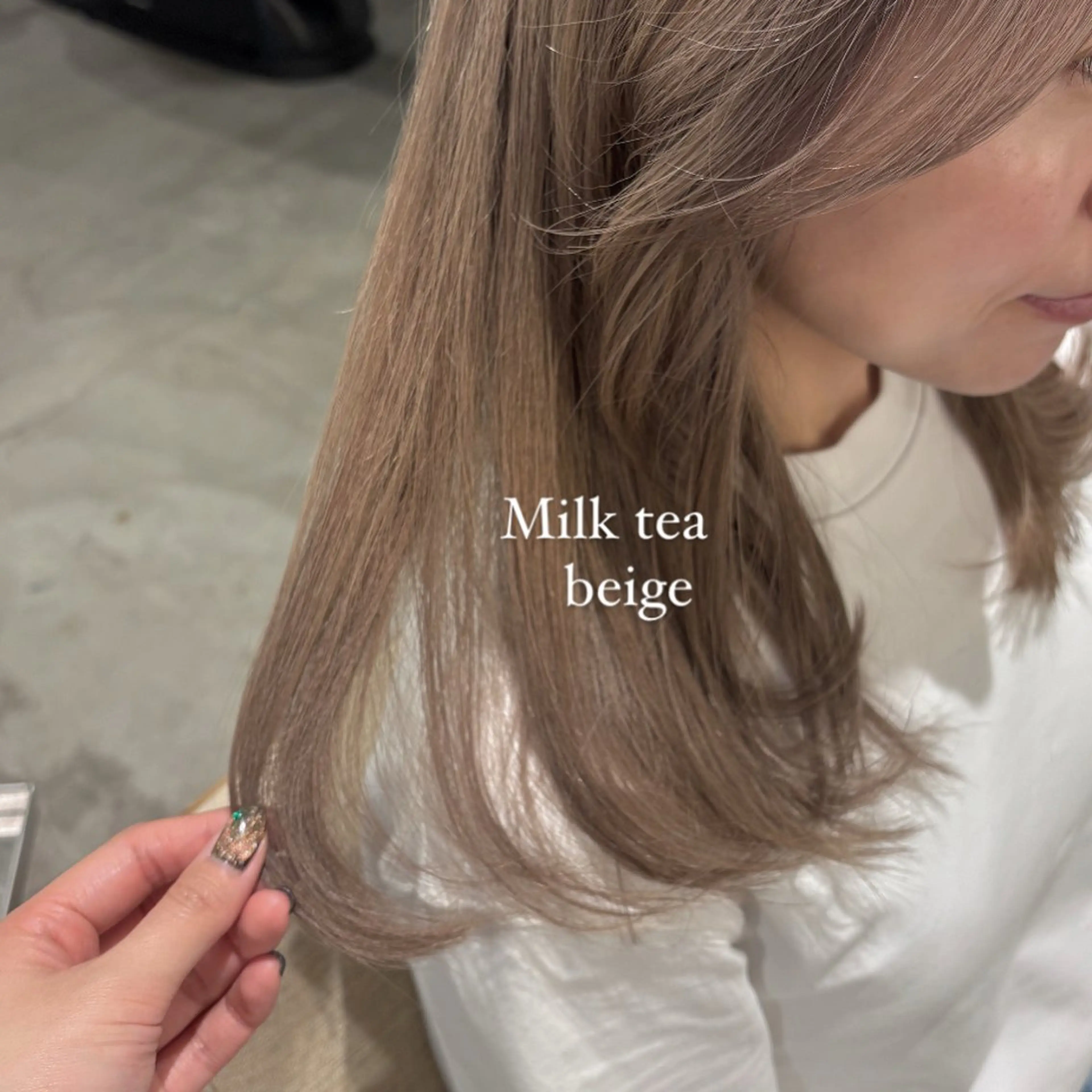 セミロング カラー murai airiのヘアスタイル