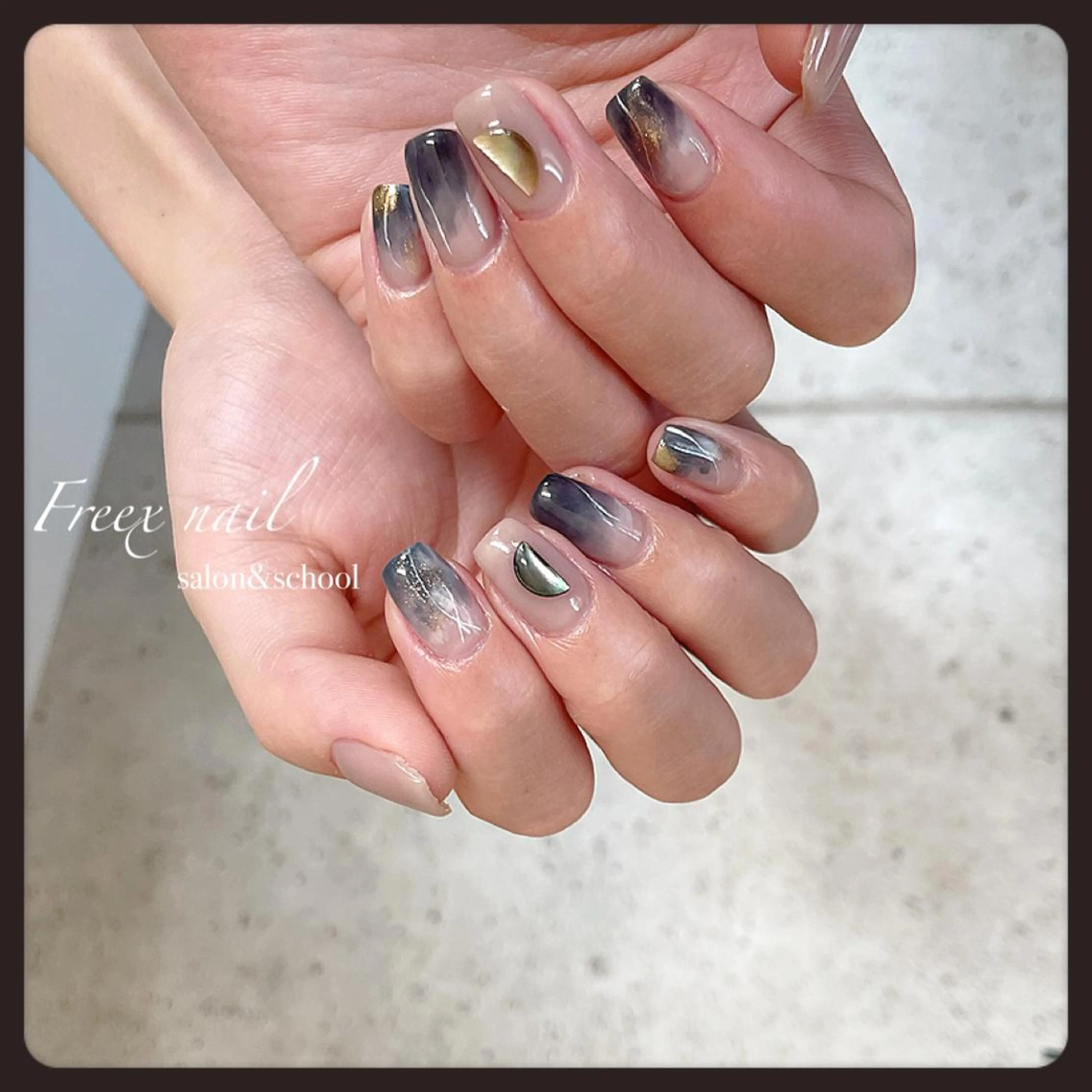ネイル ニュアンスネイル ハンドネイル ハンドケア freex nail /ニュアンス/個性派のネイルデザイン