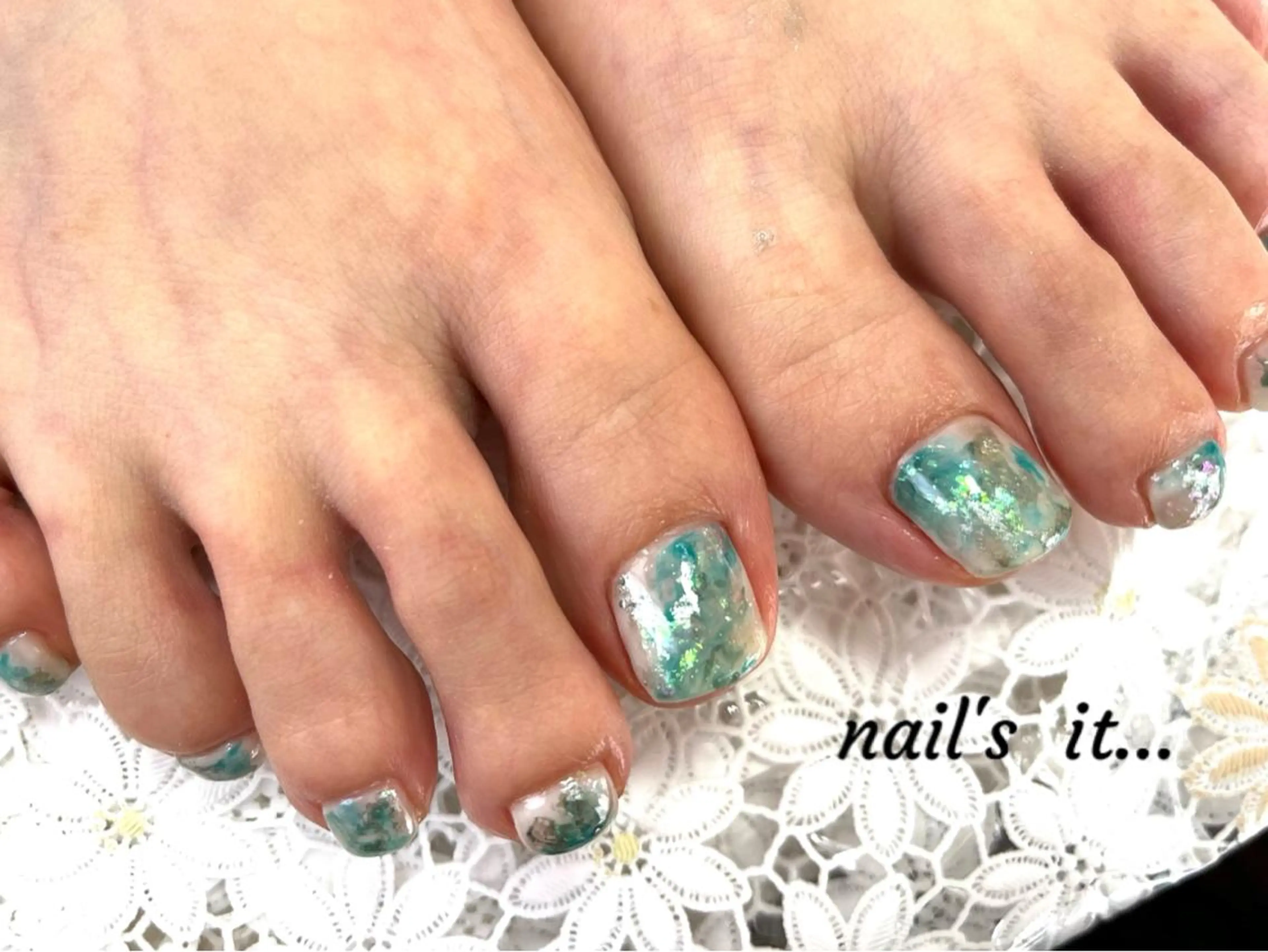 ネイル ジェルネイル 韓国ネイル ニュアンスネイル パラジェル フットネイル nails' it...のネイルデザイン