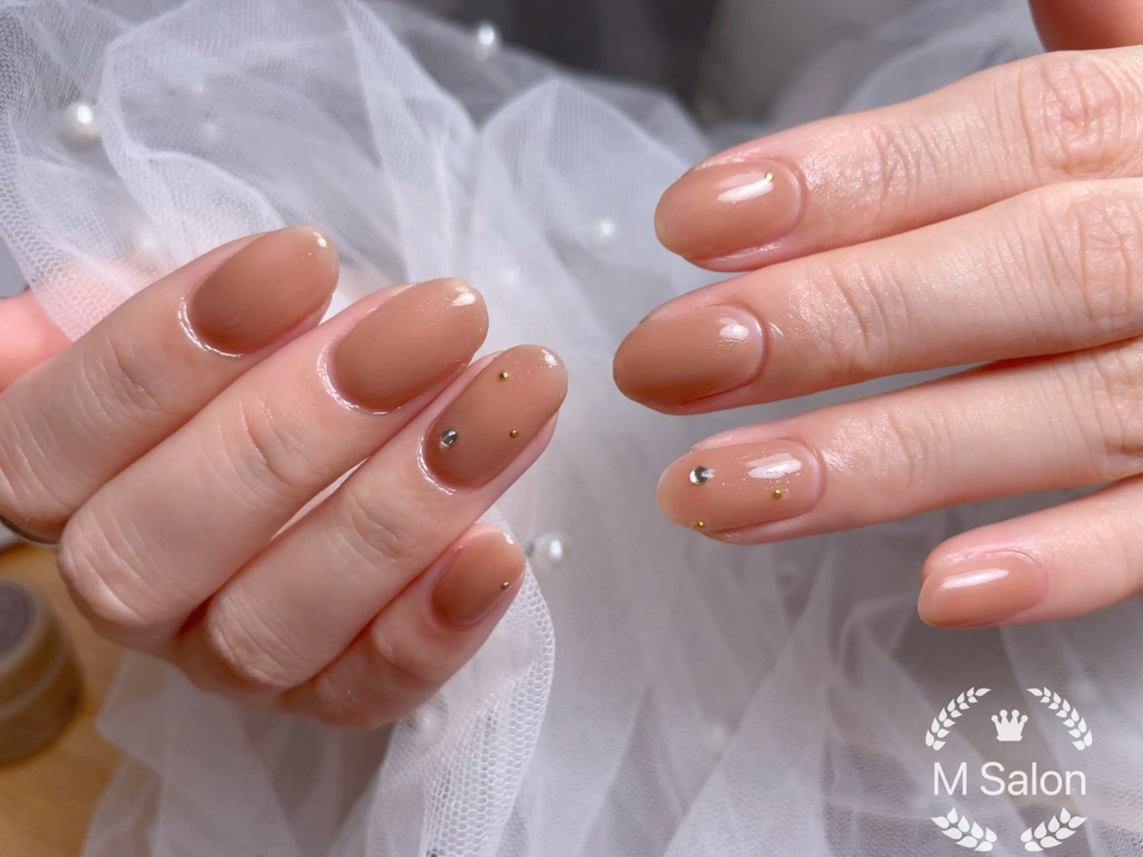 ネイル フレンチネイル マグネットネイル ニュアンスネイル オフィスネイル ワンカラーネイル ハンドネイル Mnail _KKのネイルデザイン