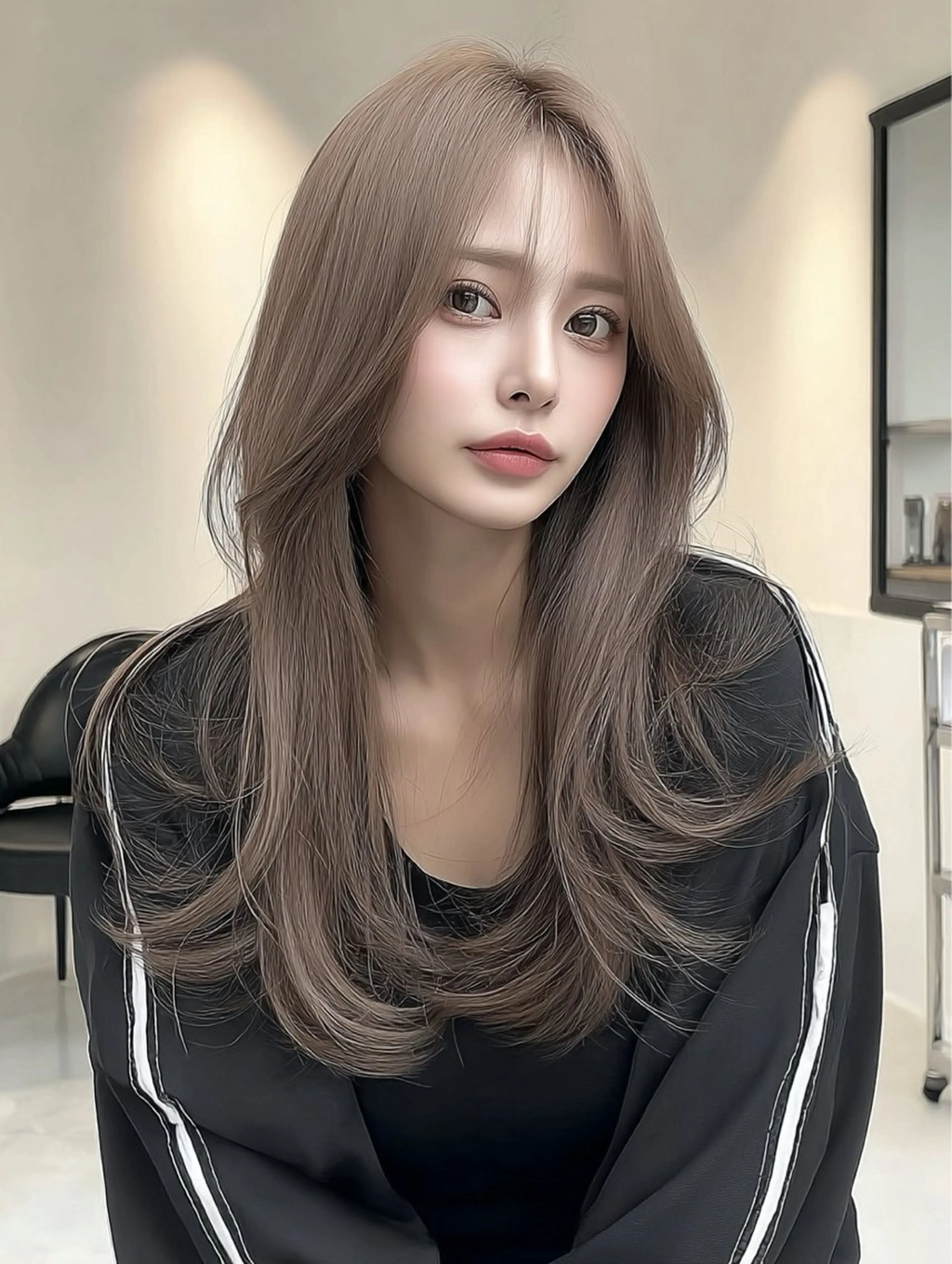 カラー てる🍒レッド🍓 艶カラー/ハイトーンのヘアスタイル